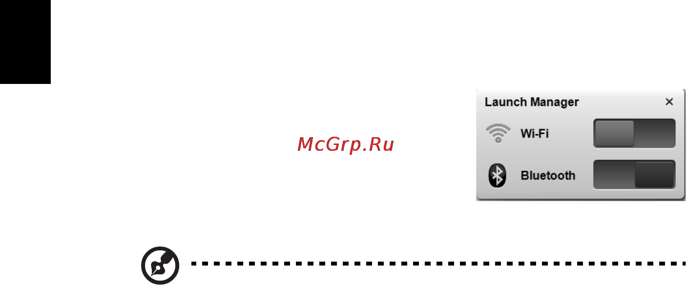 E-Machines E642G [22/1698] Enabling your wireless devices