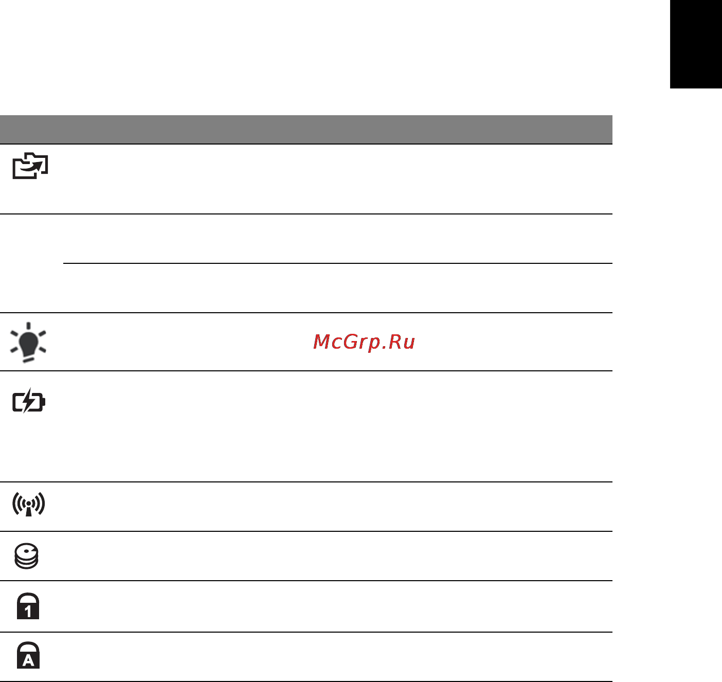 E-Machines E642G [77/1698] Touches spéciales et indicateurs