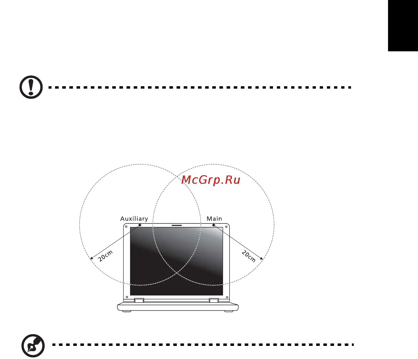 E-Machines E642G [825/1698] Požadavek bezpečnosti pro rádiové frekvence dle fcc