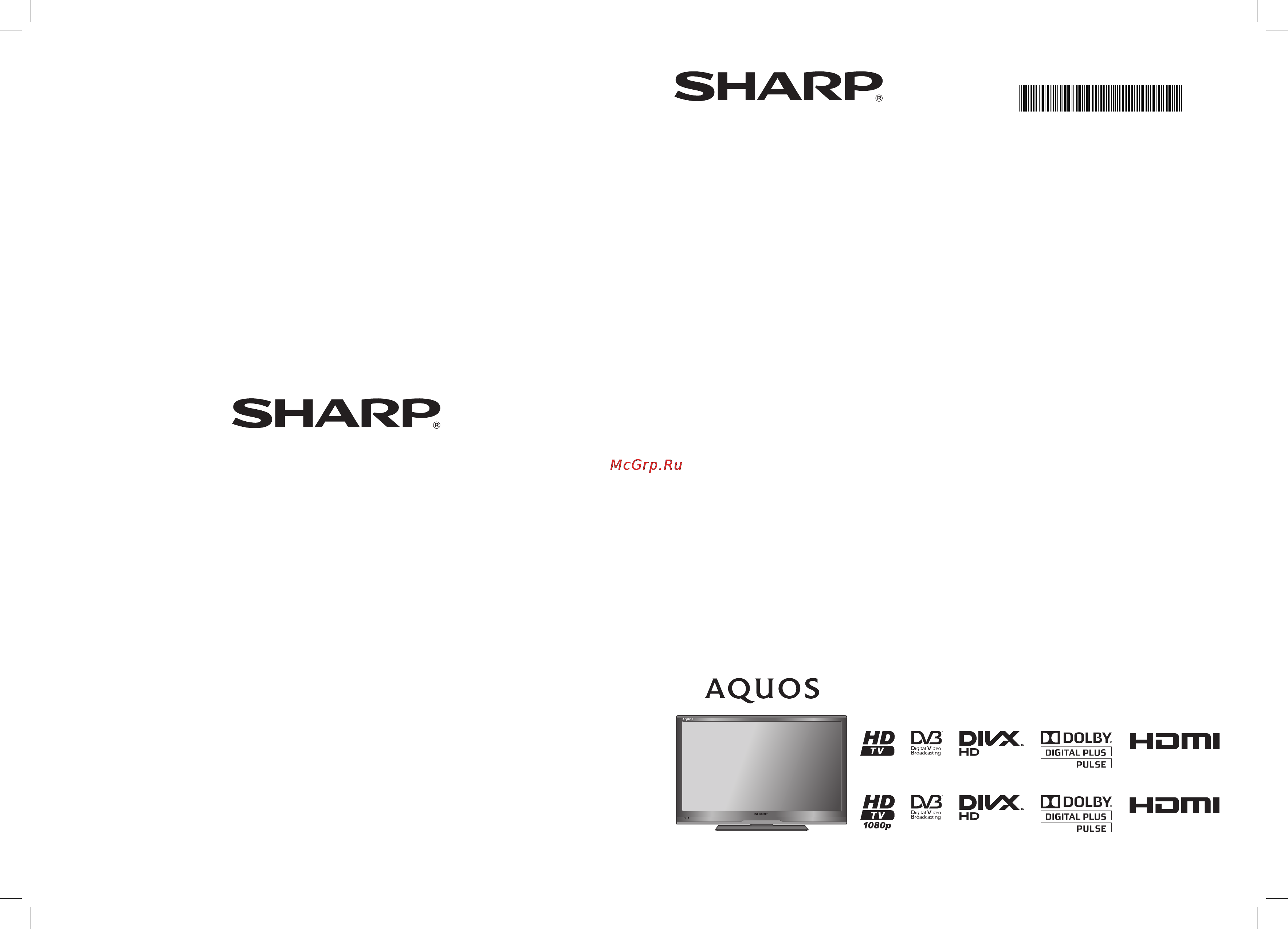 Sharp LC-32LE244RU Инструкция по эксплуатации онлайн