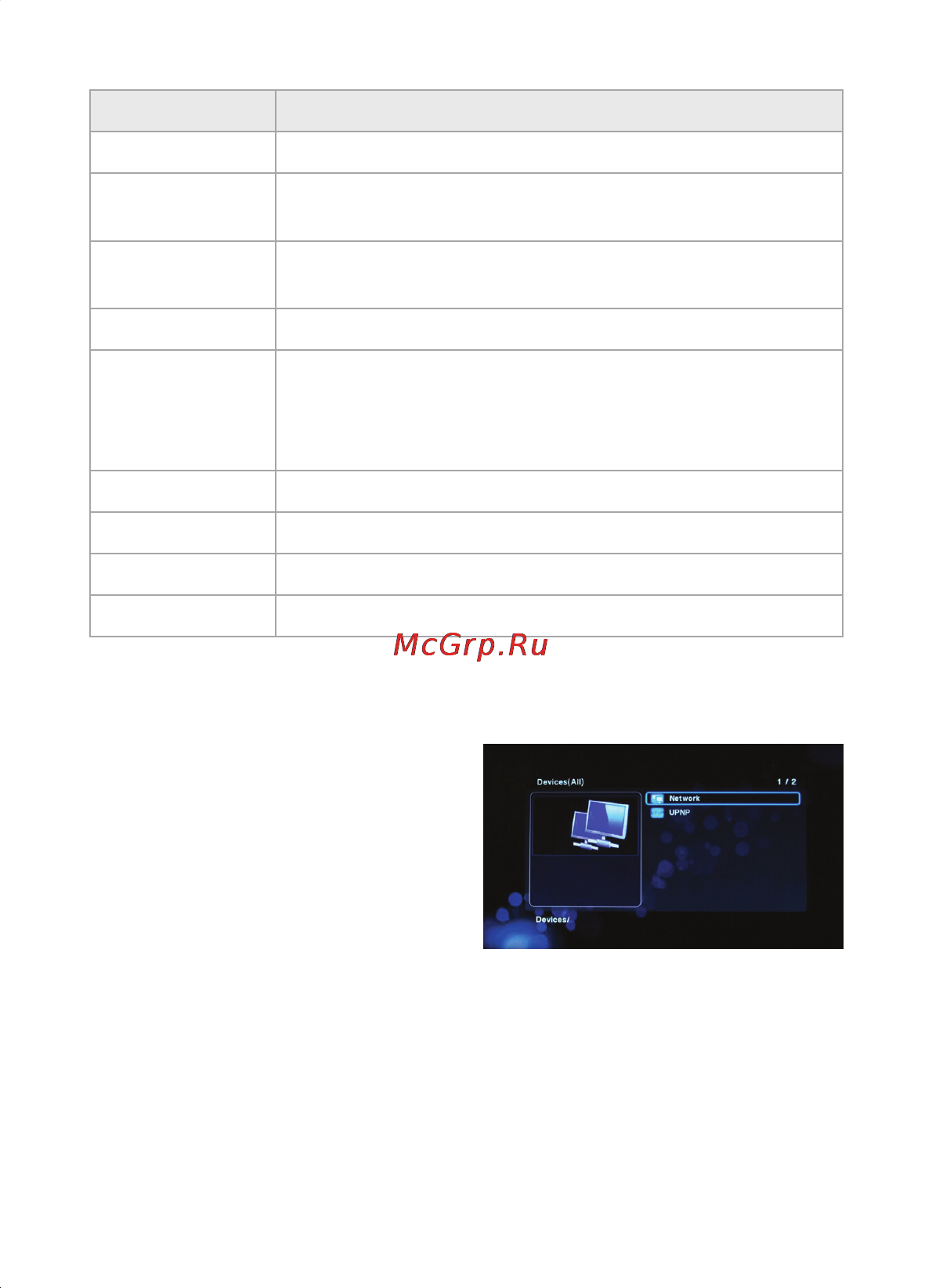3Q F420HW [28/44] Воспроизведение медиафайлов по сети