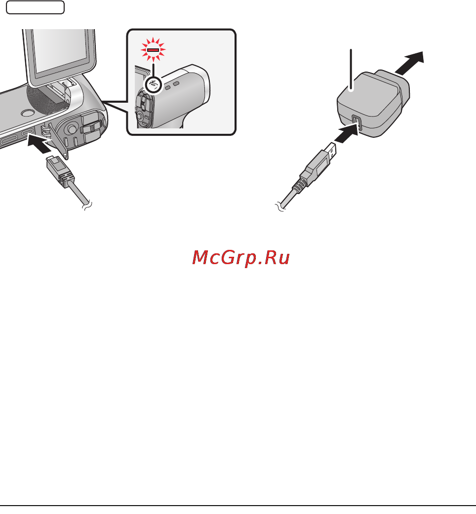 Panasonic HX-WA20 [28/196] Подключите usb кабель к камере