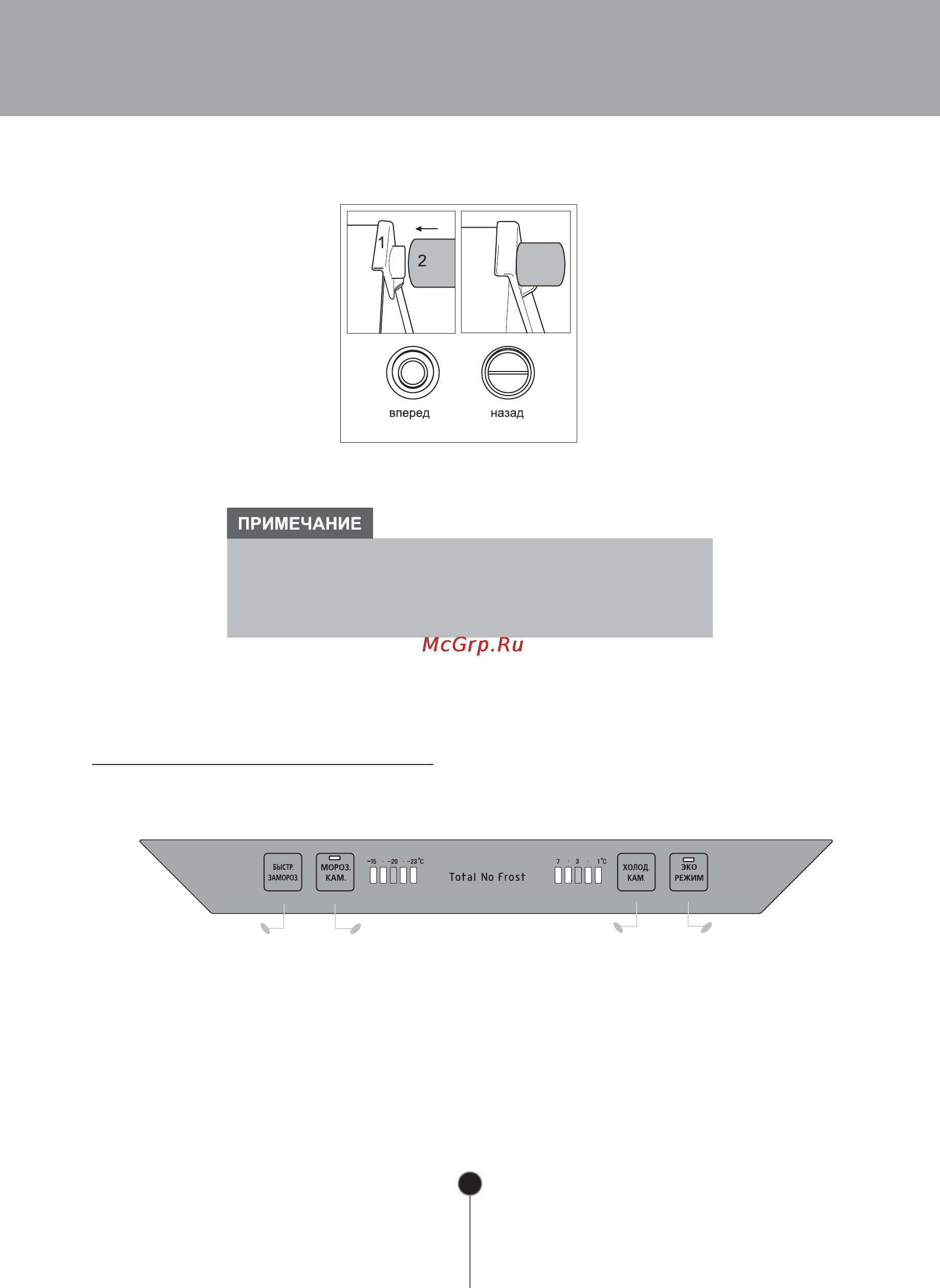 LG GA-M539ZVTP [14/32] Панель управления
