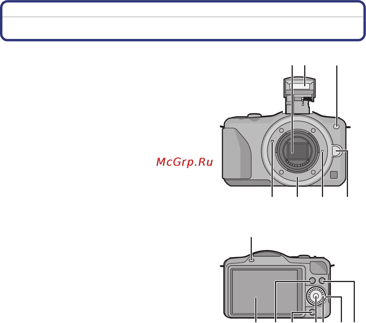 Panasonic LUMIX DMC-GF5 [7/213] Названия и функции составных частей