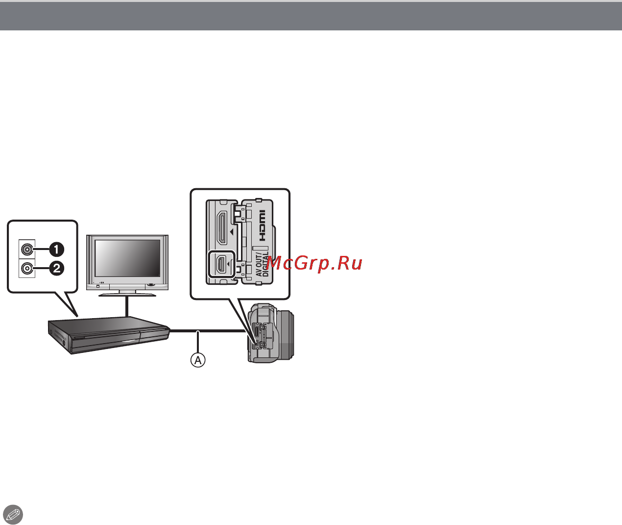 Panasonic LUMIX DMC-GF3 [169/202] Копирование воспроизводимого изображения при помощи кабеля av