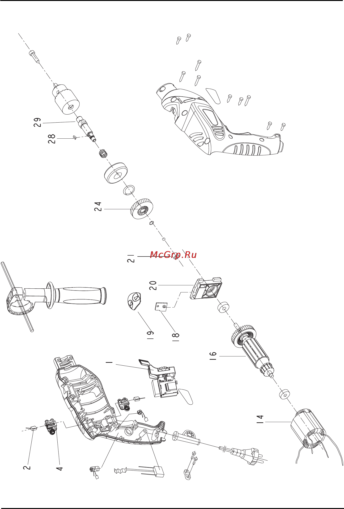 Stomer SPD-755-Q [34/44] Exploded view