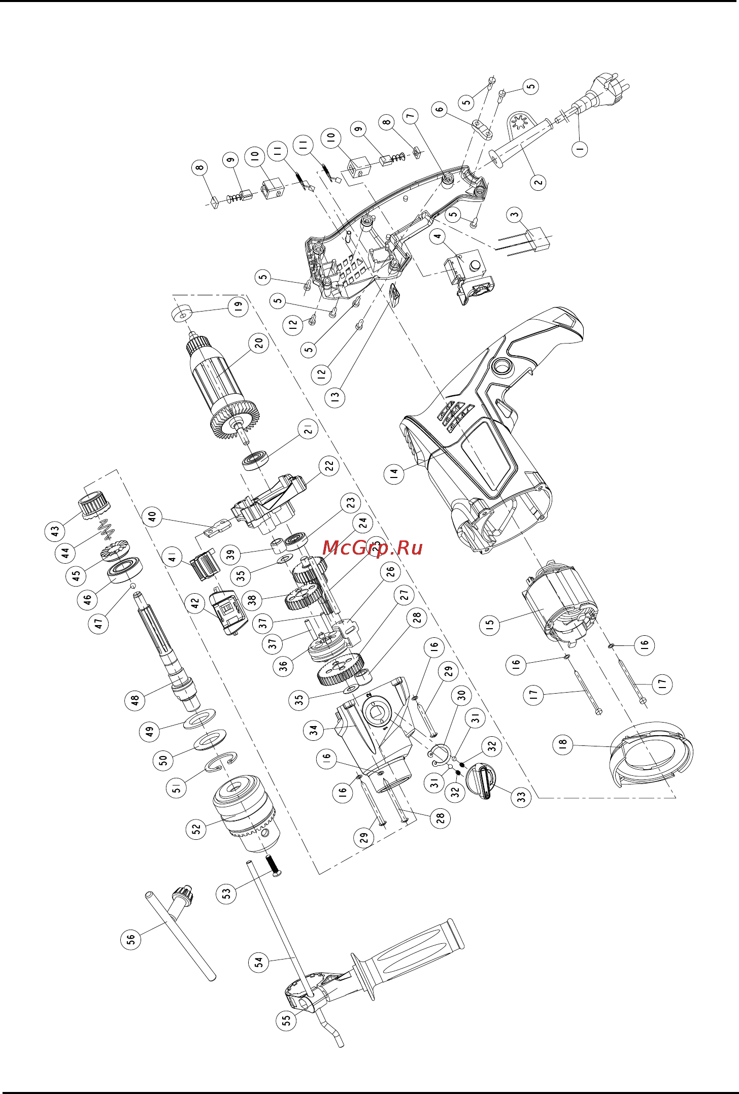 Stomer SPD-1055x2 [34/44] Exploded view spd 1055x2
