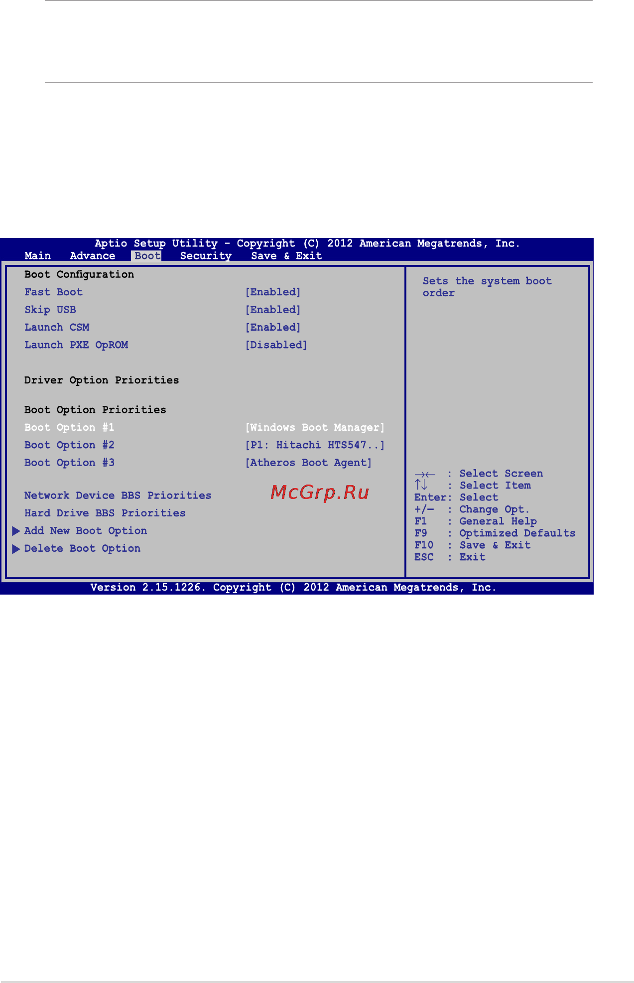 Asus G46VW-CZ091H [69/102] Настройки bios