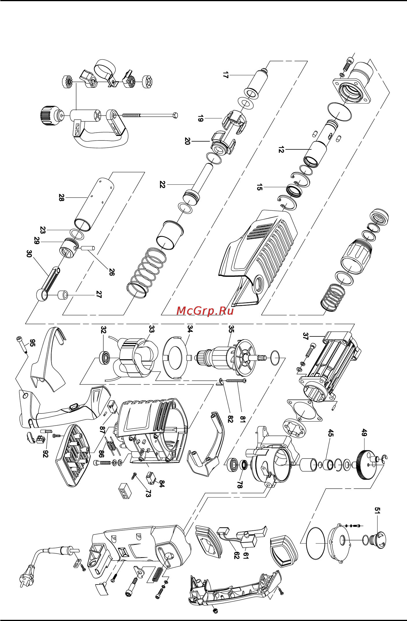Stomer SHD-1500-K [80/88] Exploded view shd 1500 k