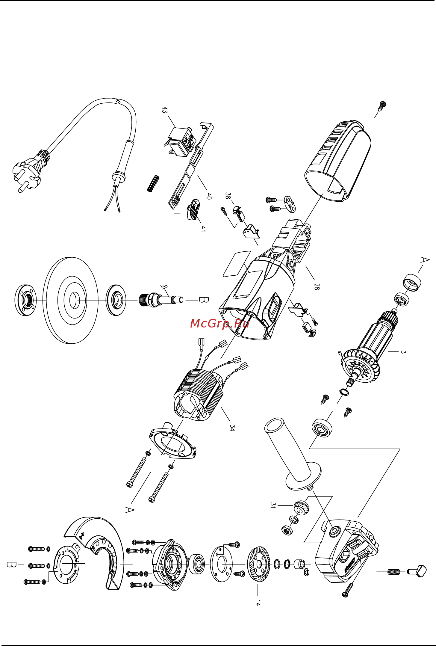 Stomer SAG-600 [48/56] Exploded view