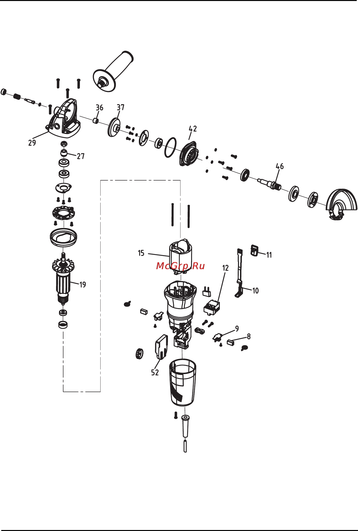 Stomer SAG-1300-R [46/56] Exploded view sag 1300 r