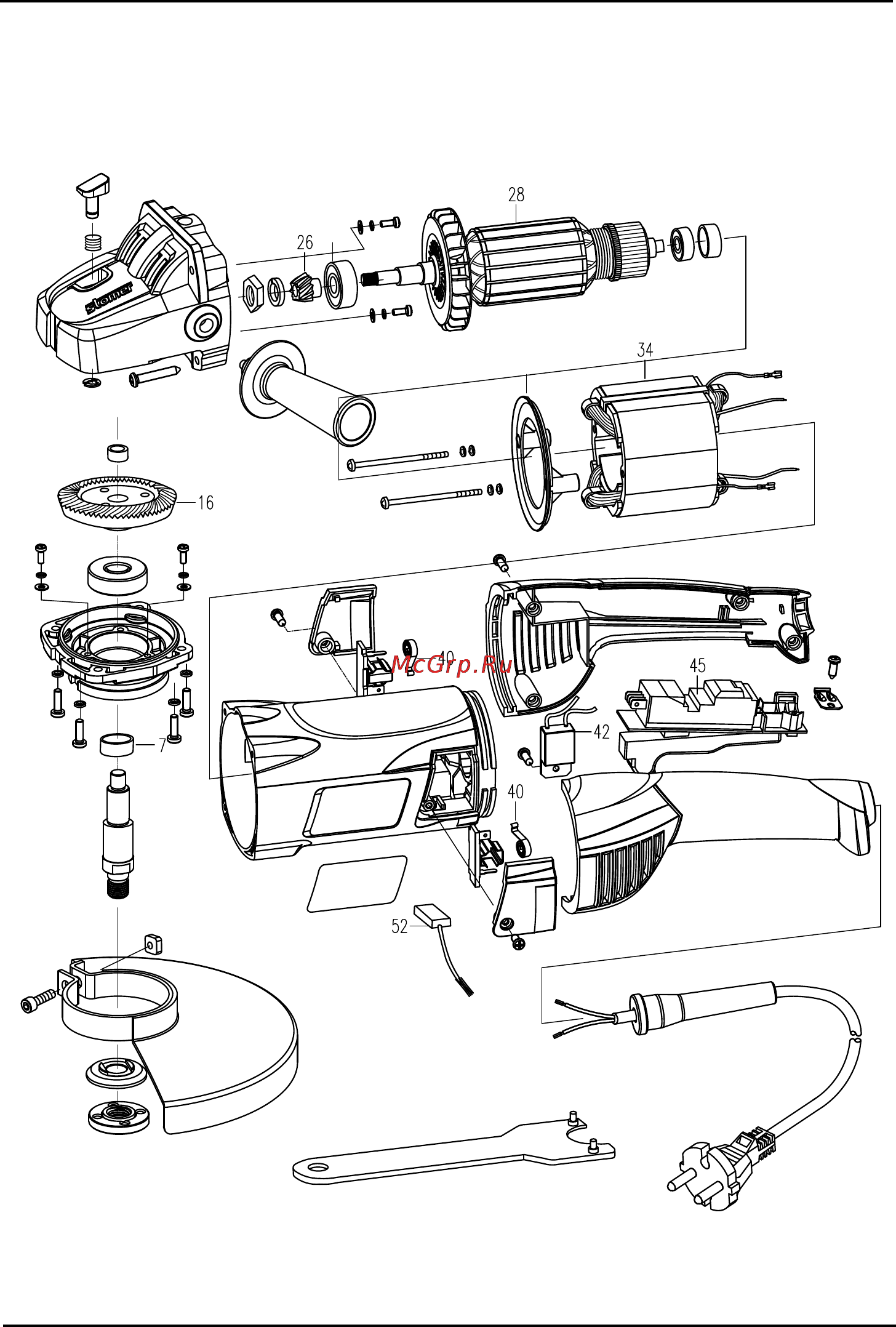 Stomer SAG-2401 [48/58] Exploded view