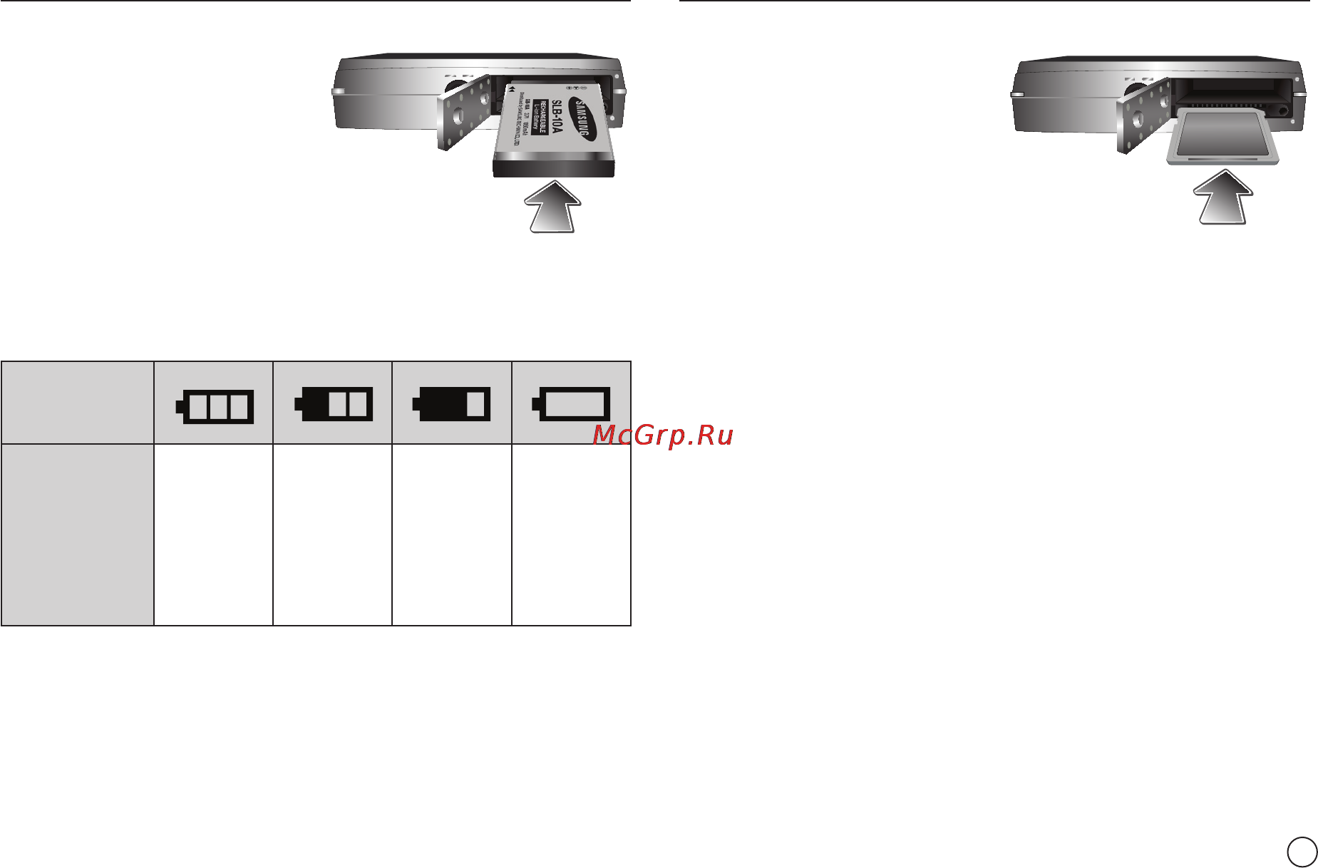Samsung L110 [16/103] Как вставить батарею