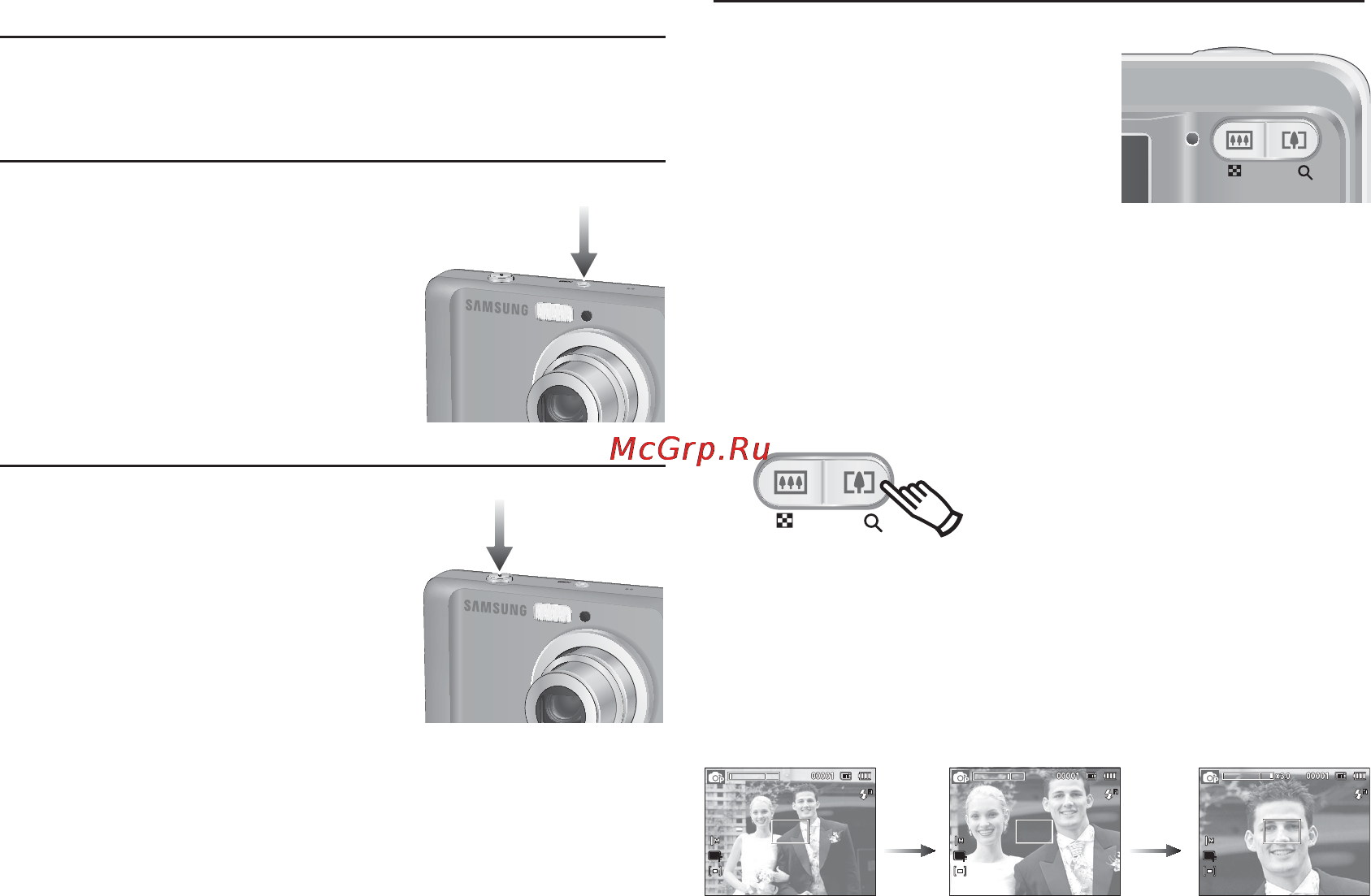 Samsung ES19 [26/98] Использование кнопок управления для настройки фотокамеры