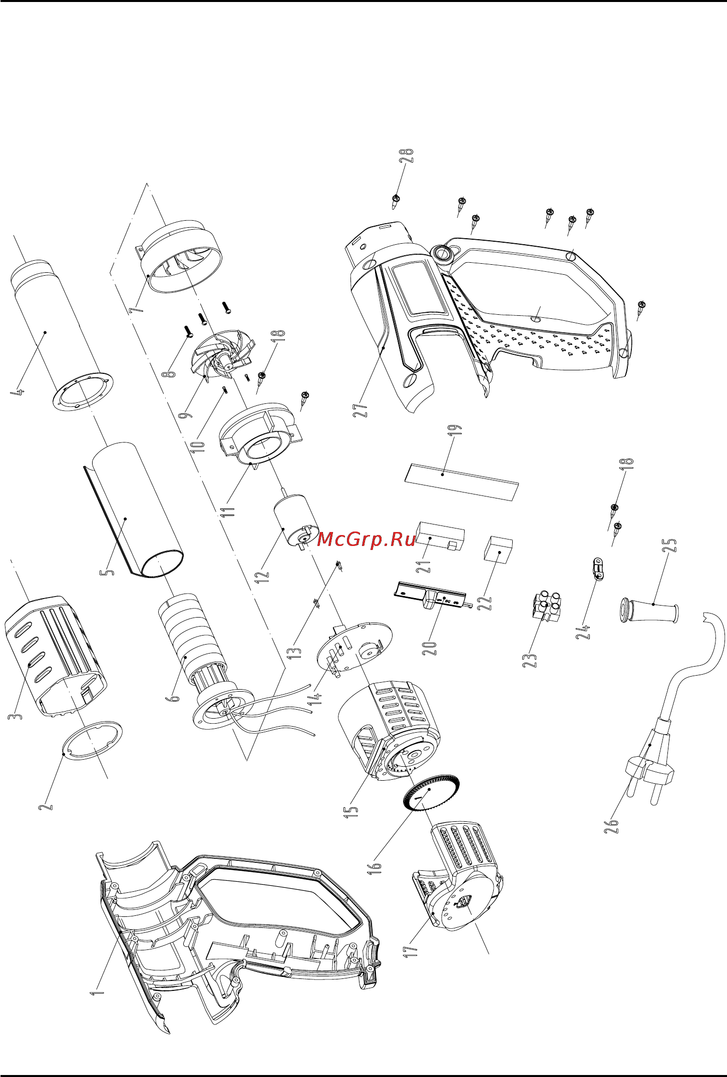 Stomer SHG-2000 [38/44] Exploded view shg 2000