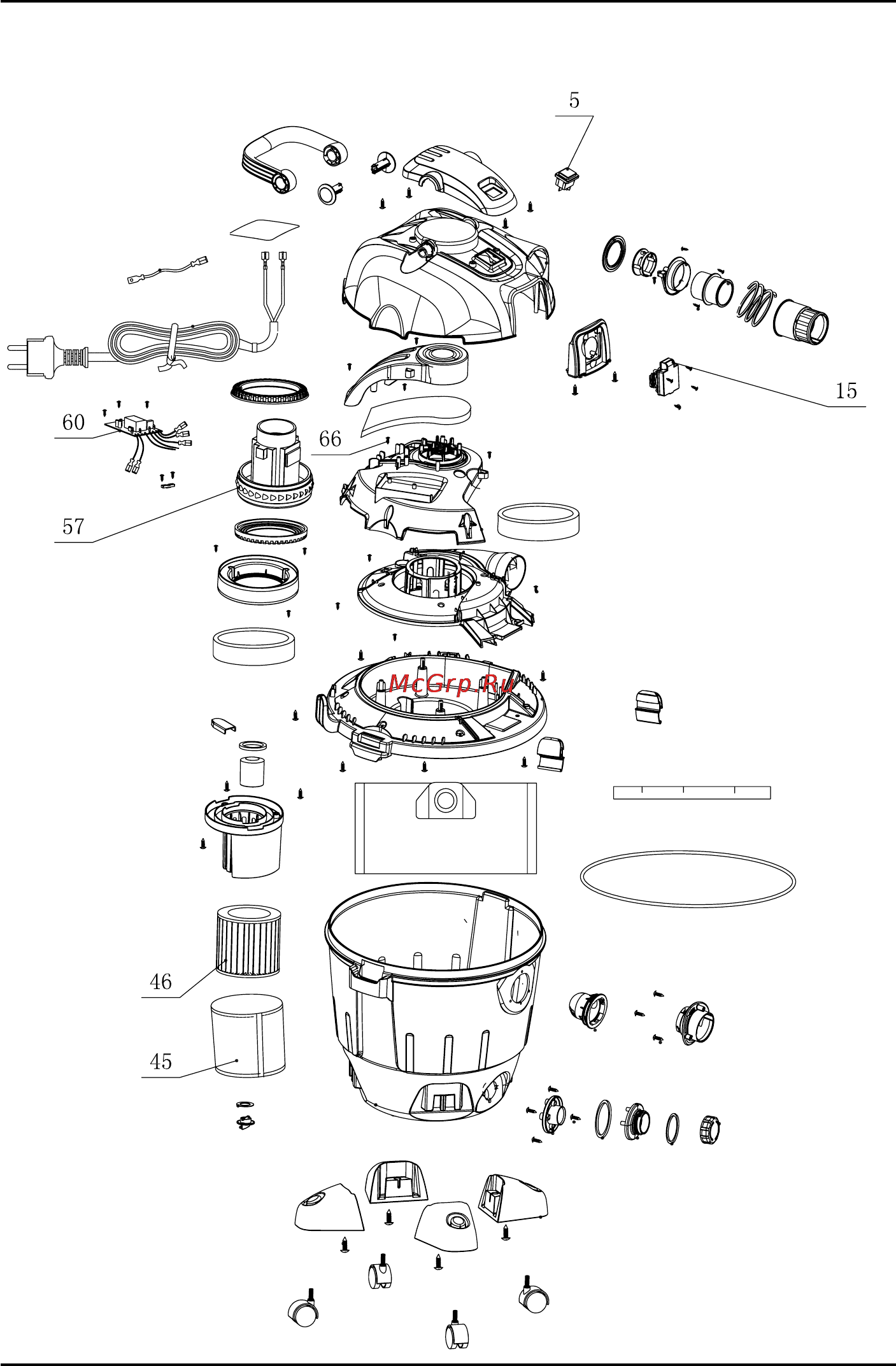 Stomer SVC-1235 [58/66] Exploded view svc 1235