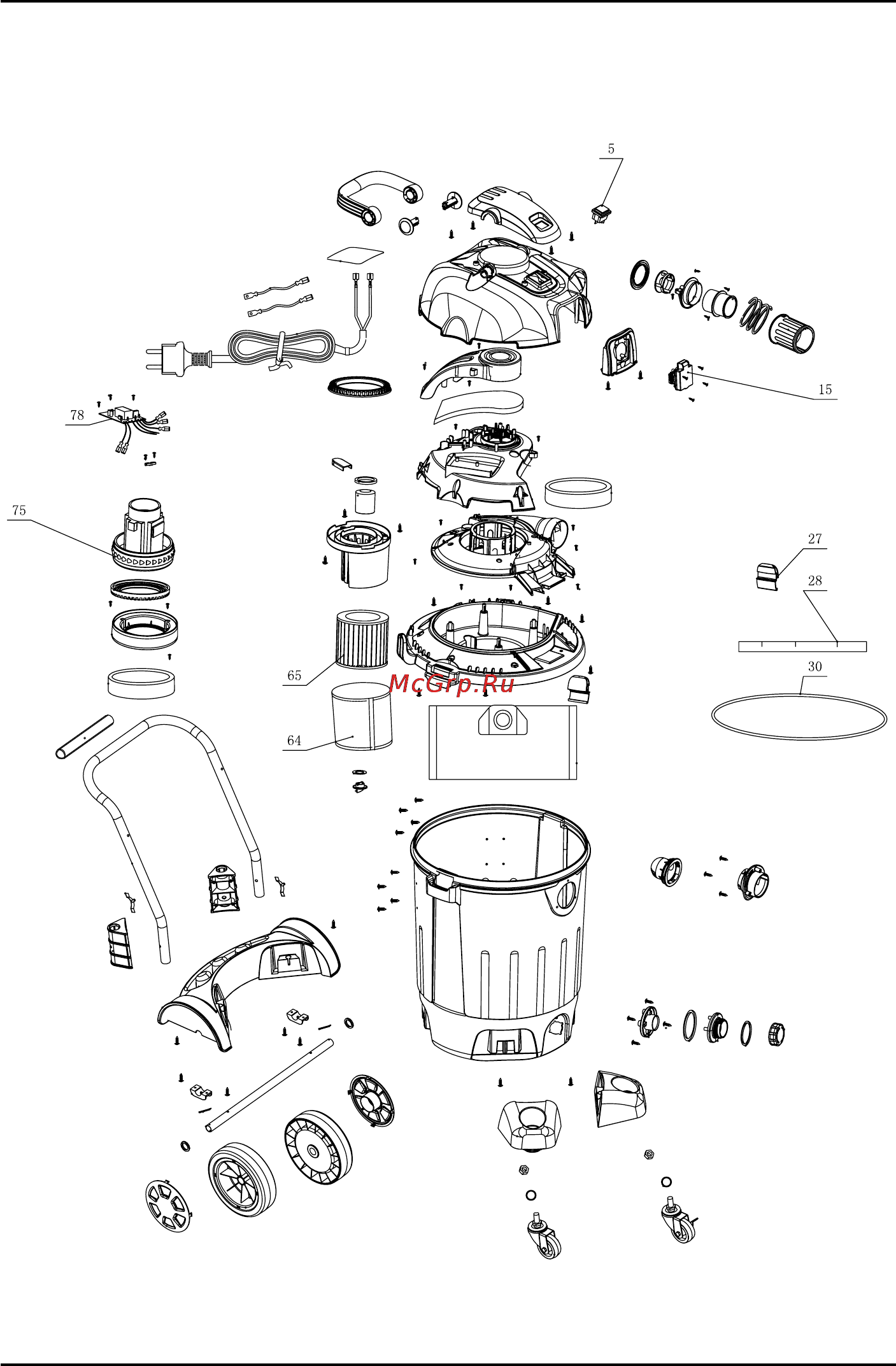 Stomer SVC-1460 [58/66] Exploded view svc 1460