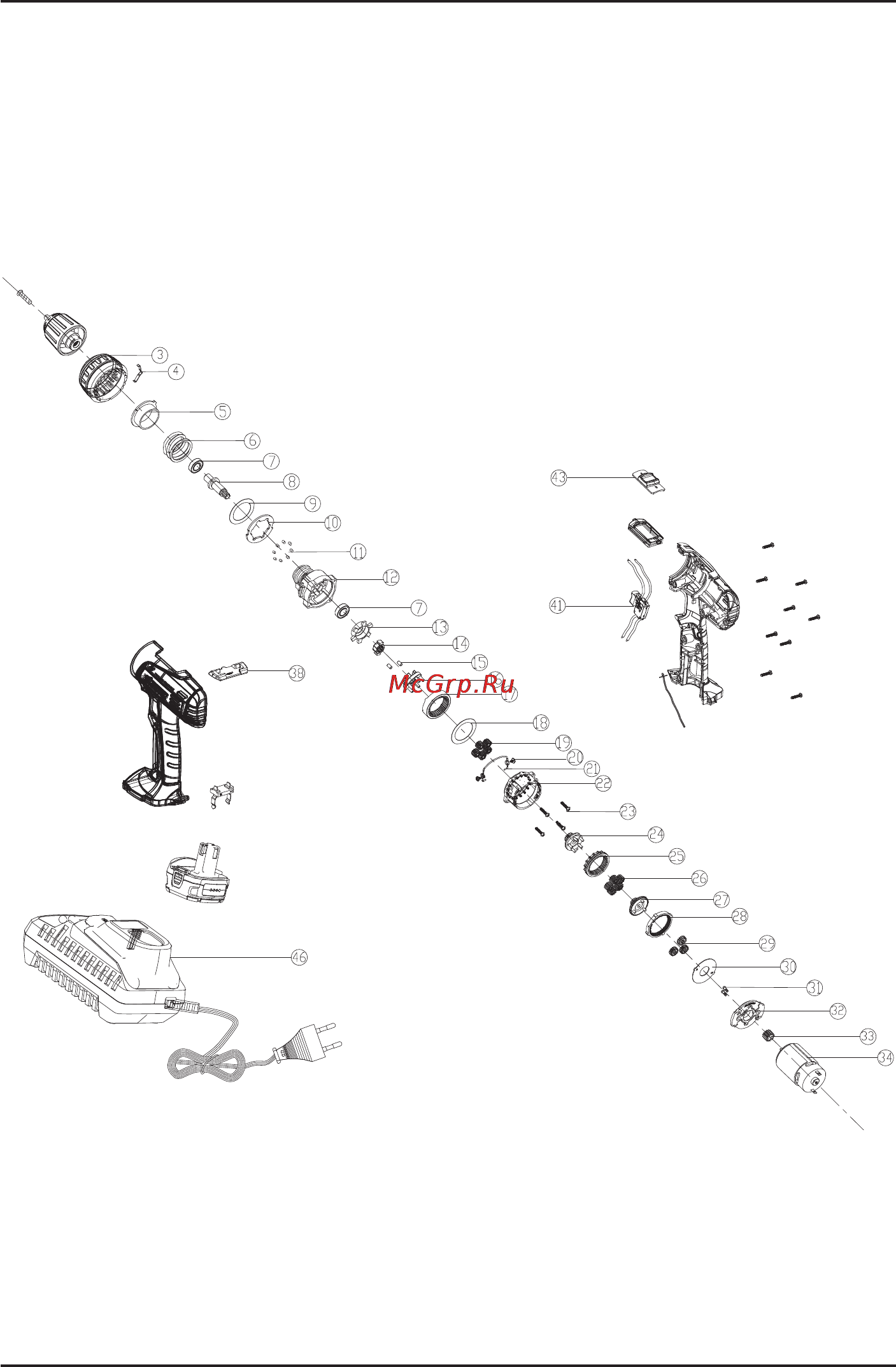 Stomer SAD-10,8Nх2-LiD [34/44] Exploded view sad 10 8nx2 lid