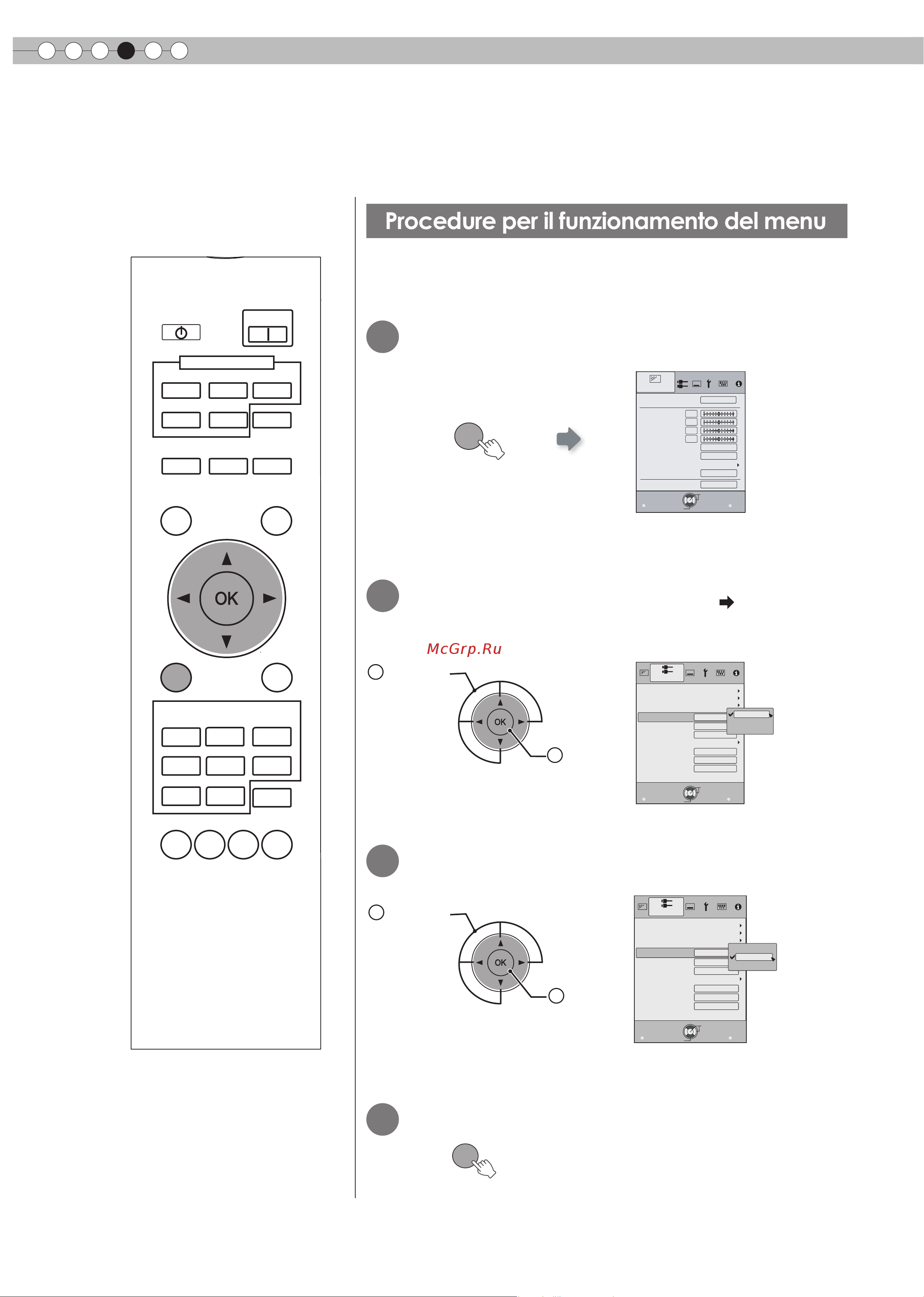 JVC DLA-HD550 [86/175] Procedure per il funzionamento del menu