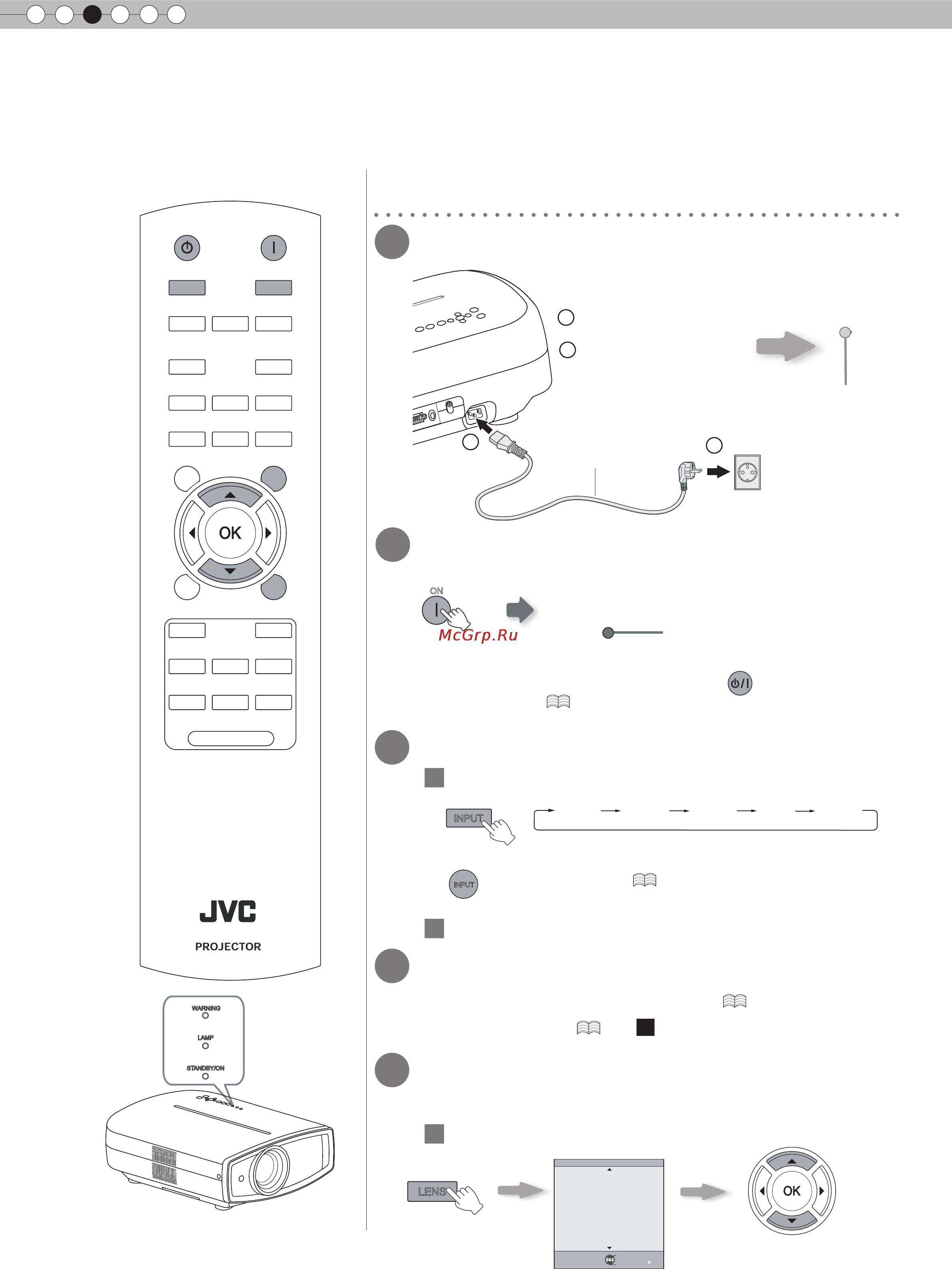 JVC DLA-RS10 [26/179] Bild projizieren