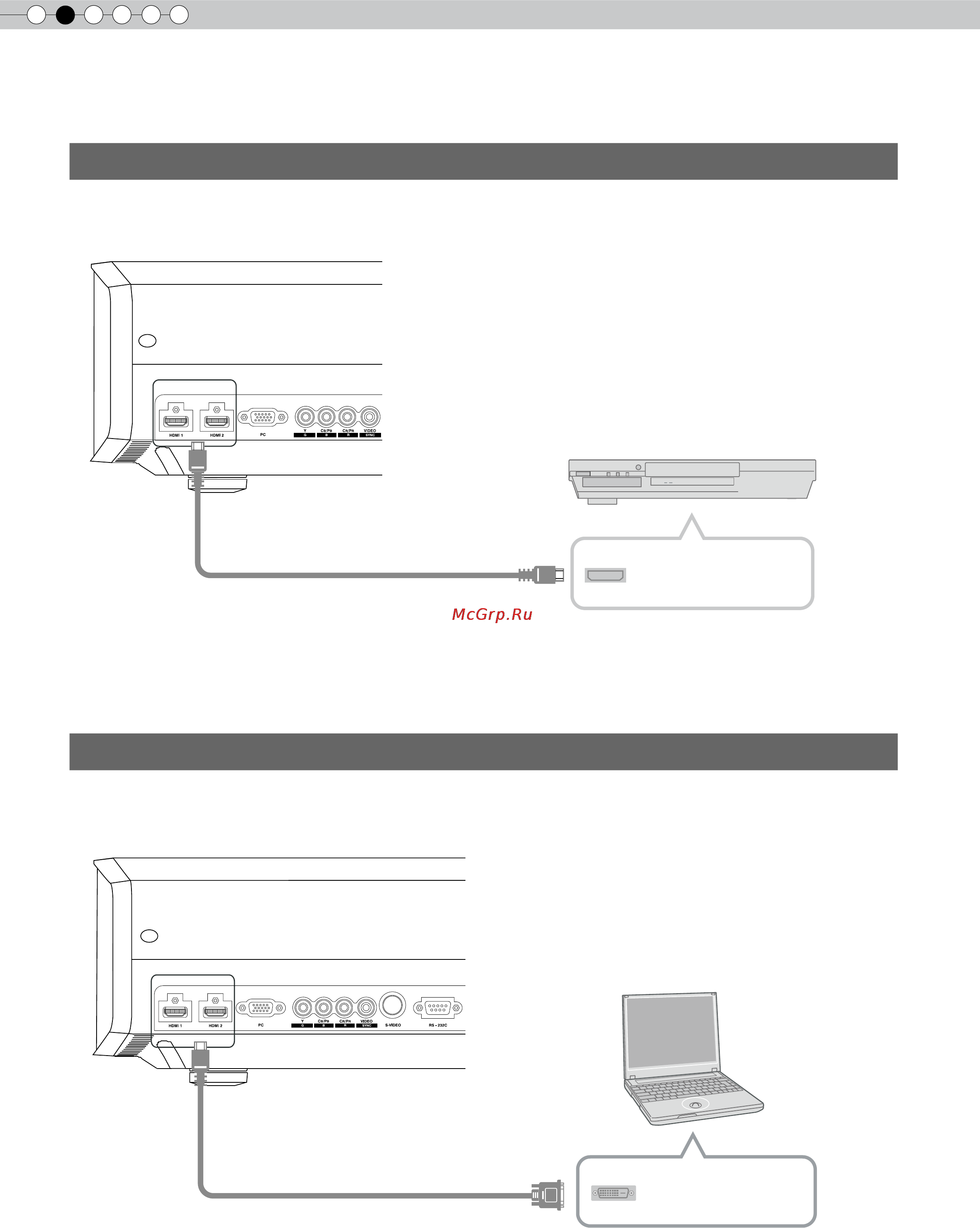 JVC DLA-RS20 [140/181] Подключение с помощью hdmi кабеля
