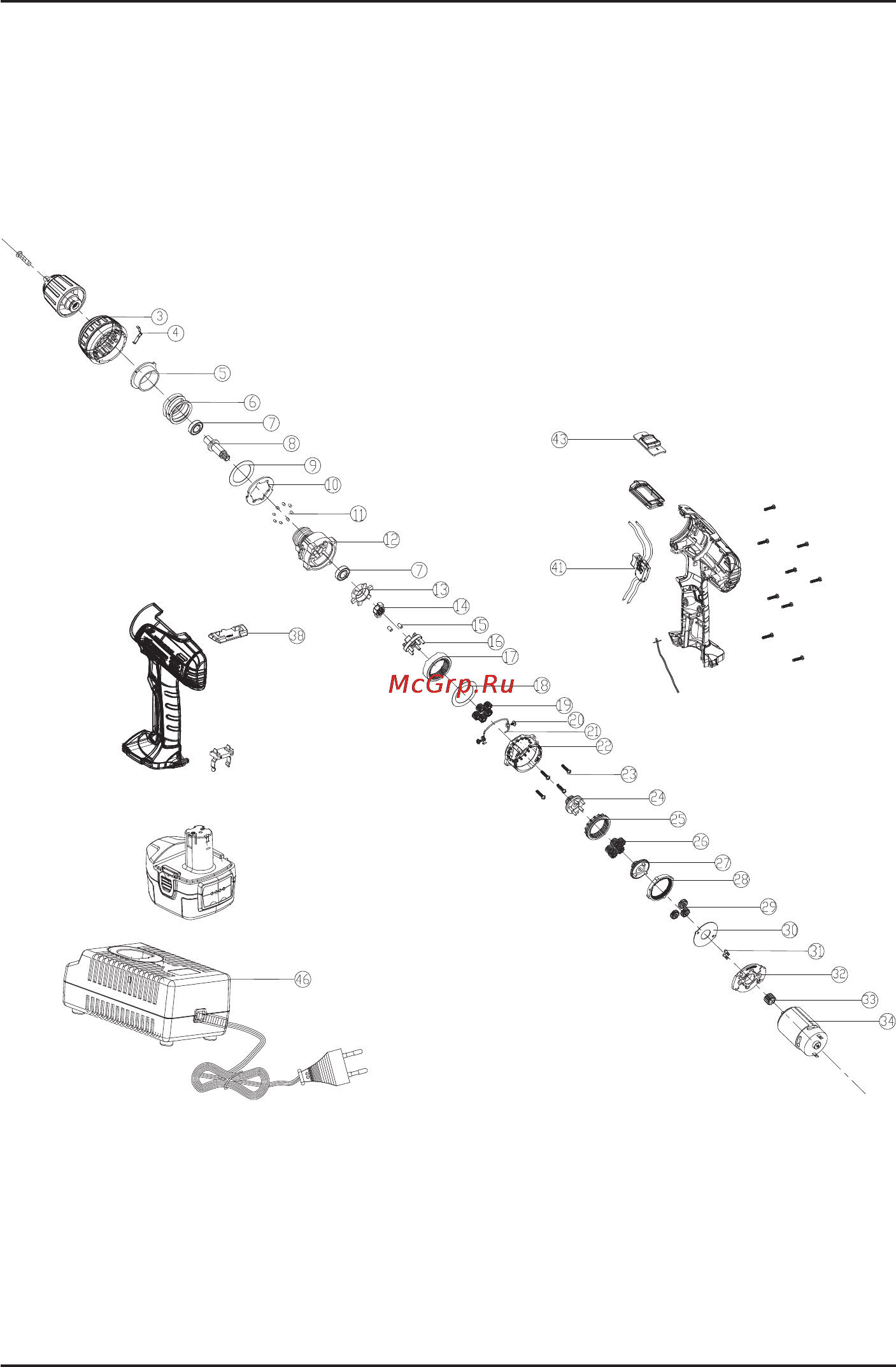 Stomer SAD-18Nx2-D [34/44] Exploded view sad 18nx2 d