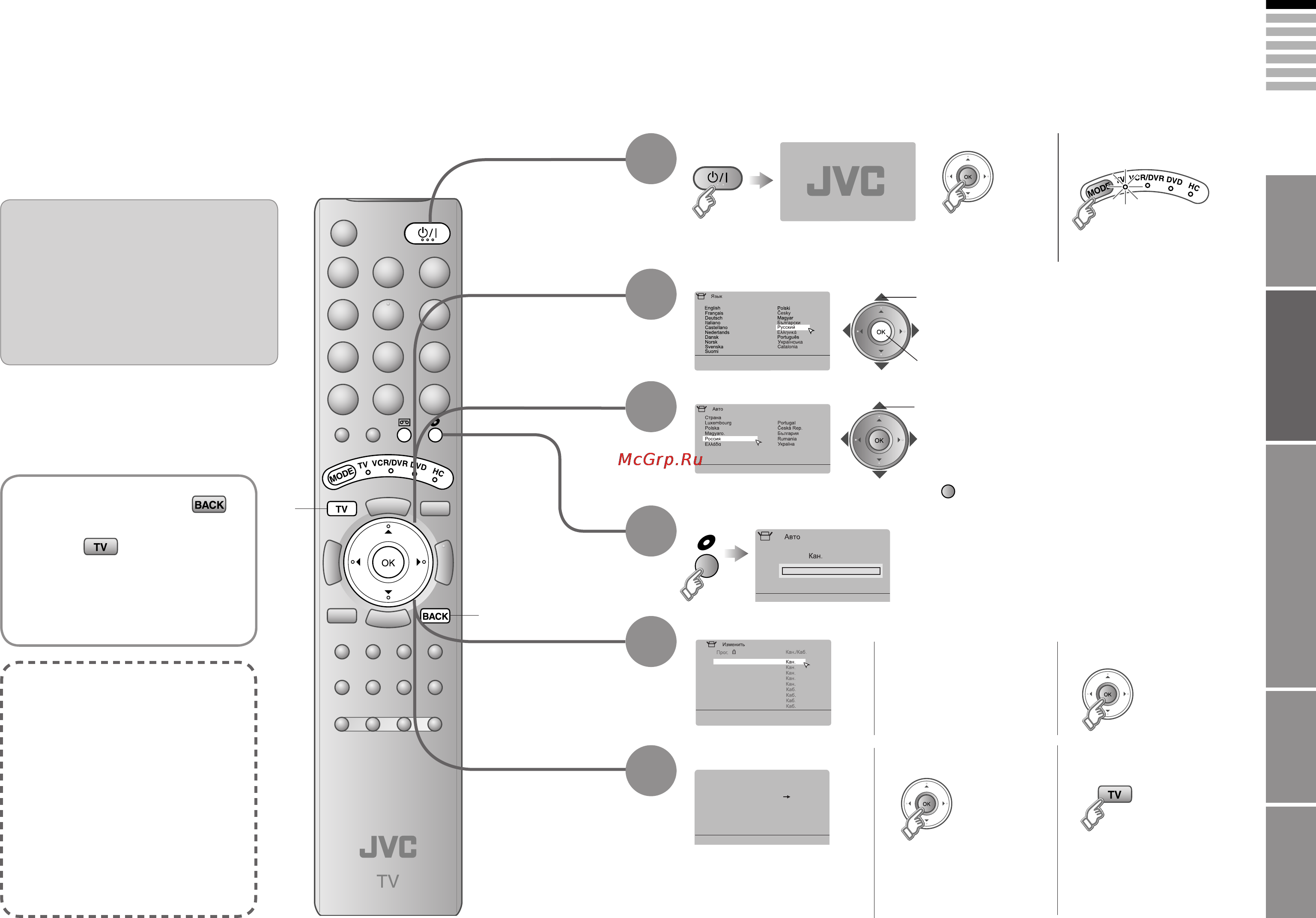 JVC HD-58S80DD [13/29] Начало работы