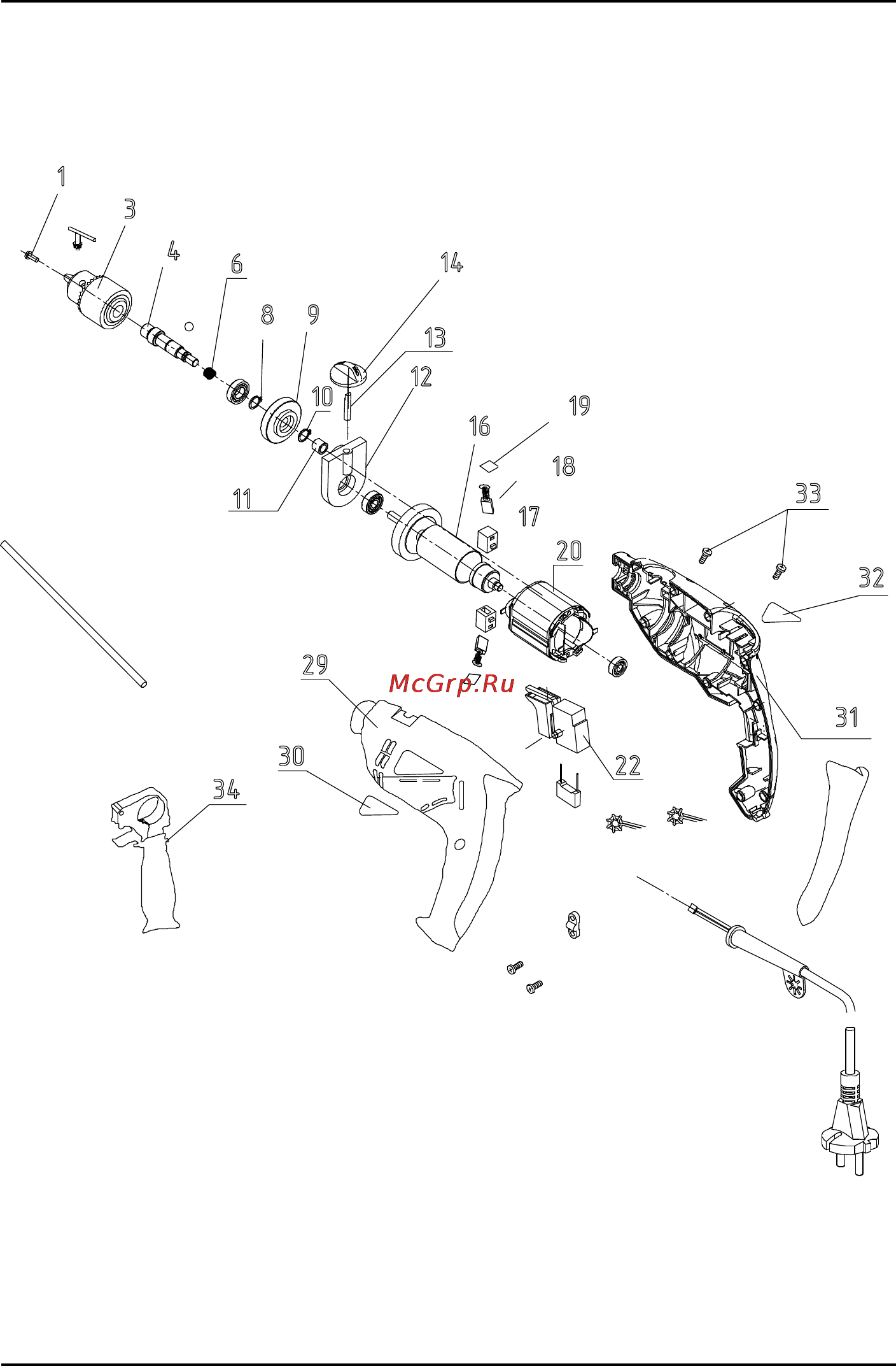 Hander HPD-805 [34/44] Exploded view hpd 805