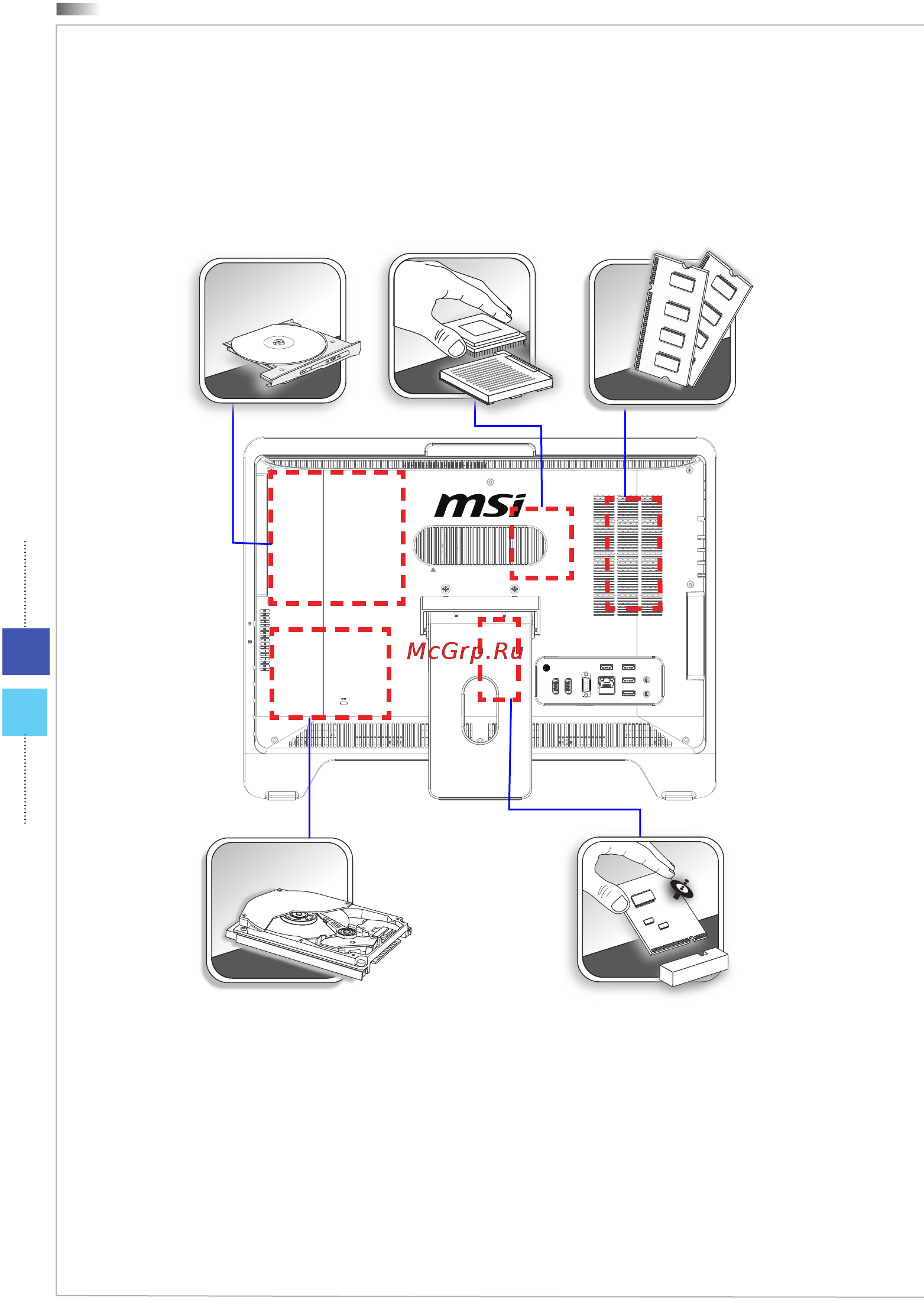 MSI Wind Top AE2081G-013RU [24/87] Замена и обновление компонентов
