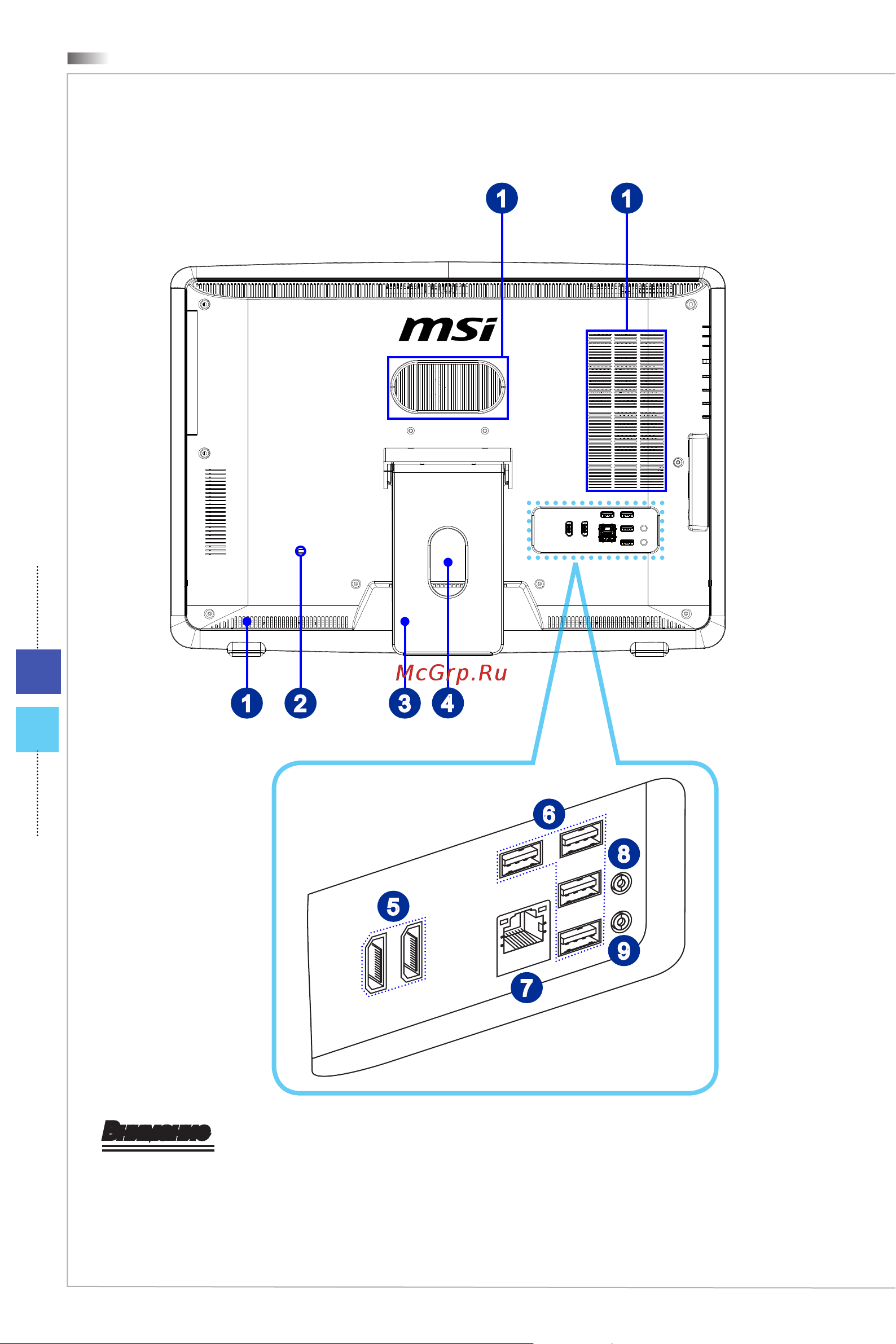 MSI Wind Top AE2282-020RU [16/91] Вид сзади