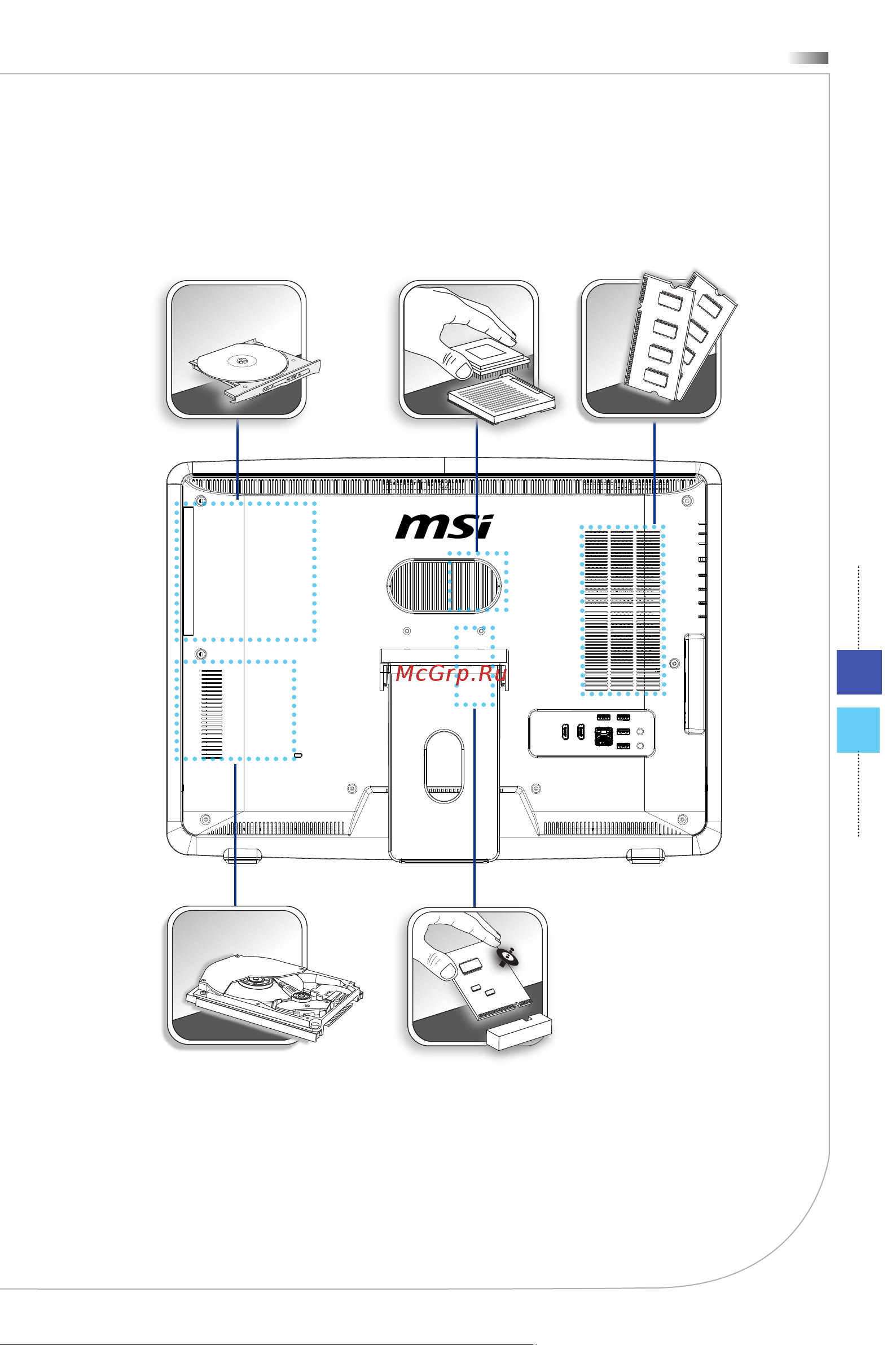 MSI Wind Top AE2282-020RU [23/91] Замена и обновление компонентов