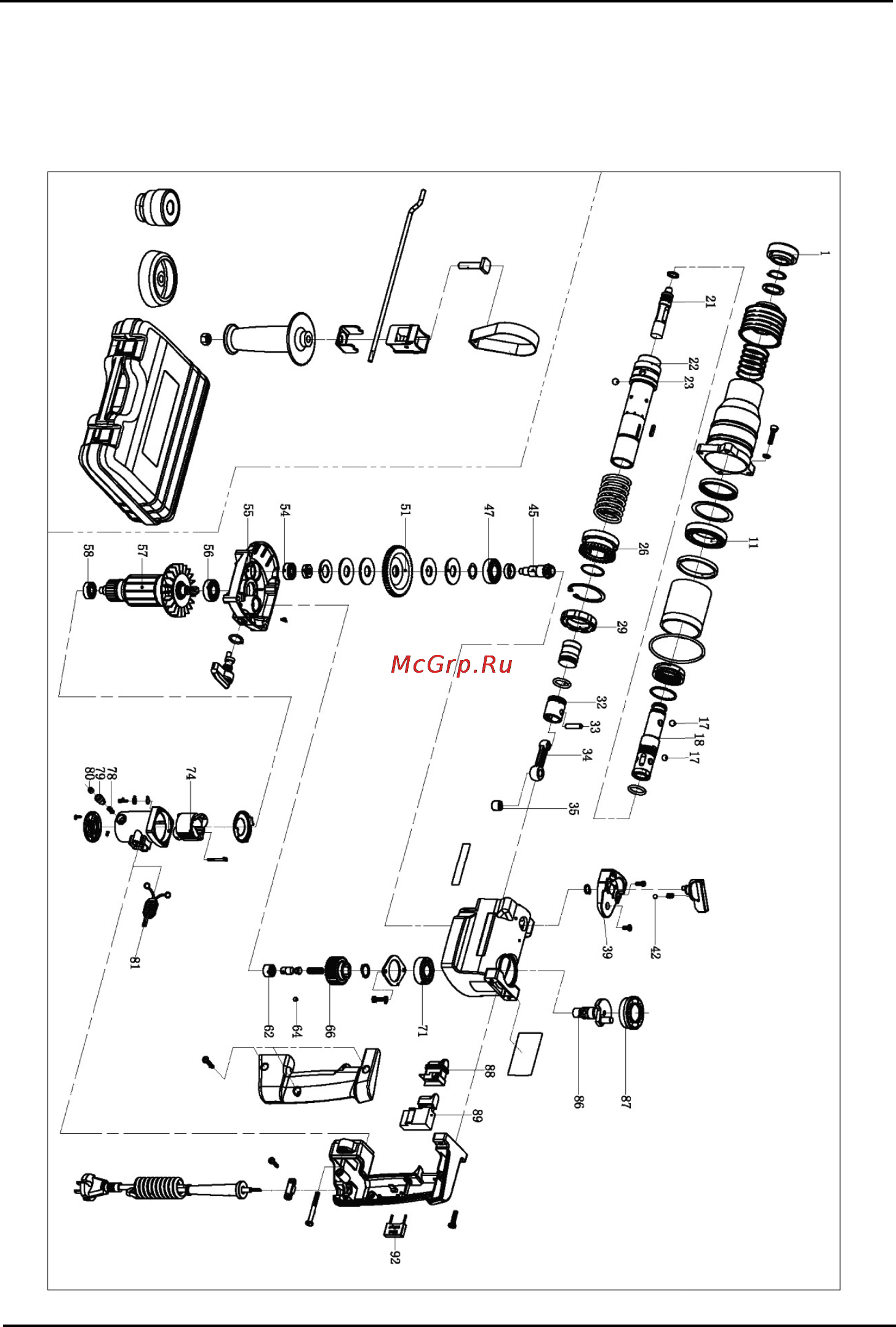 Hander HRH-650N-K [30/38] Exploded view hrh 650n k