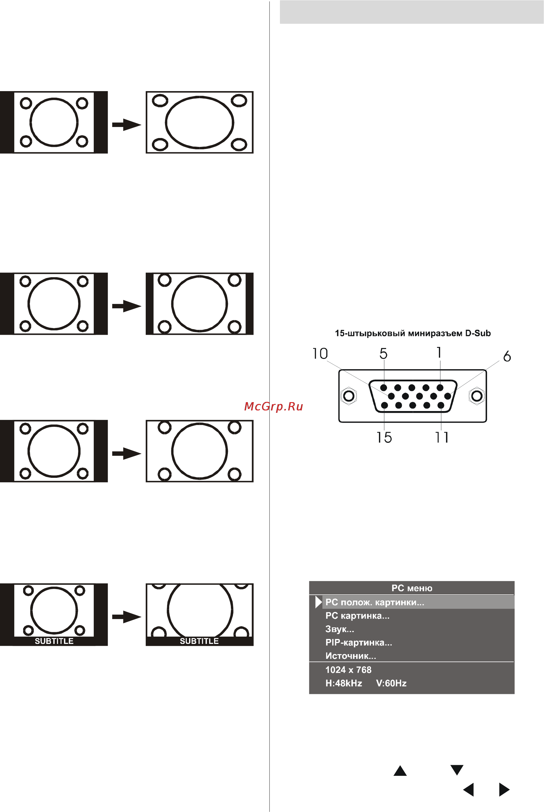 JVC LT-17C50 [25/36] P ежим pc