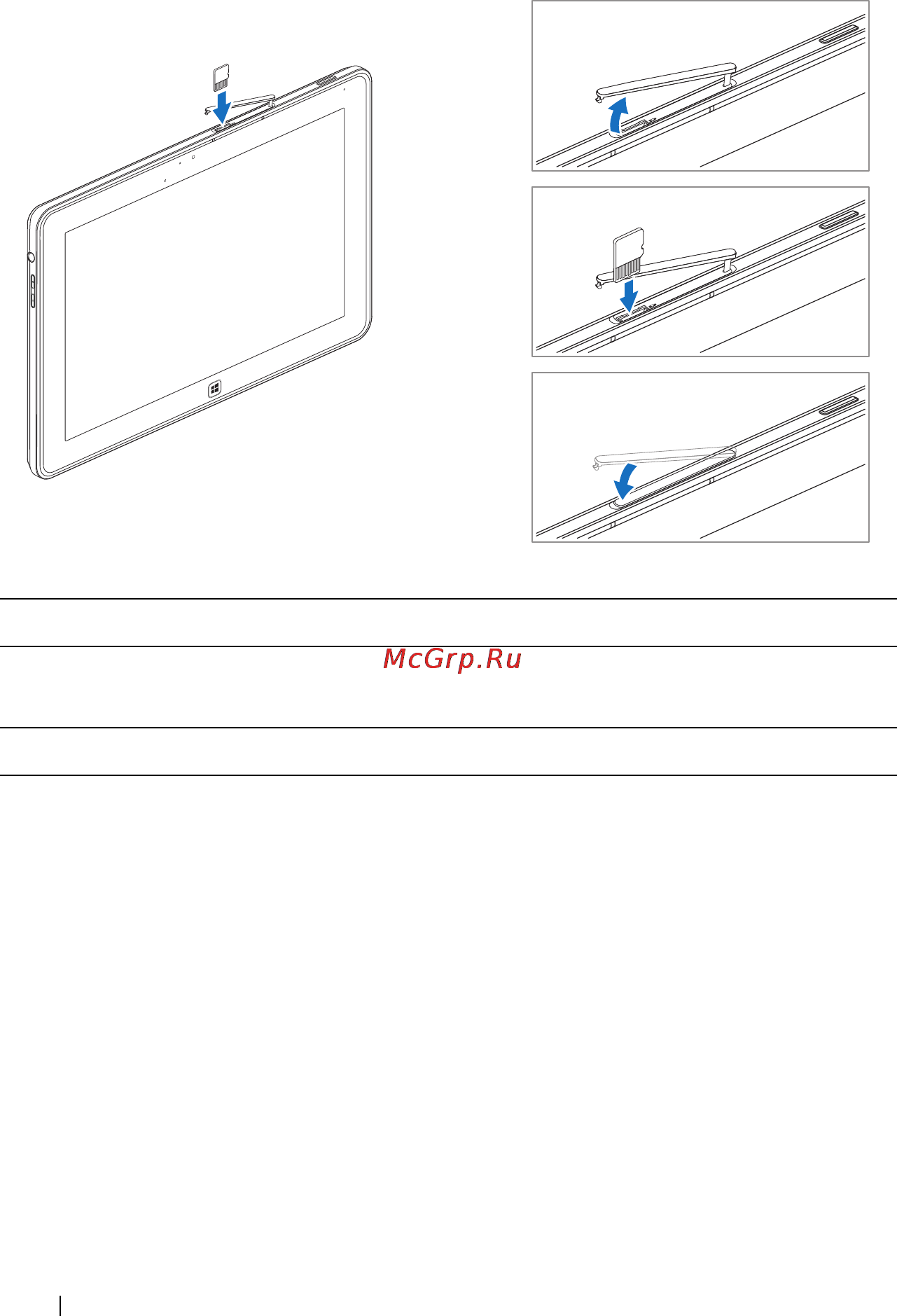 Dell XPS 10Tablet 6225-8257 32Gb+KB [18/58] Установка карты памяти micro sd