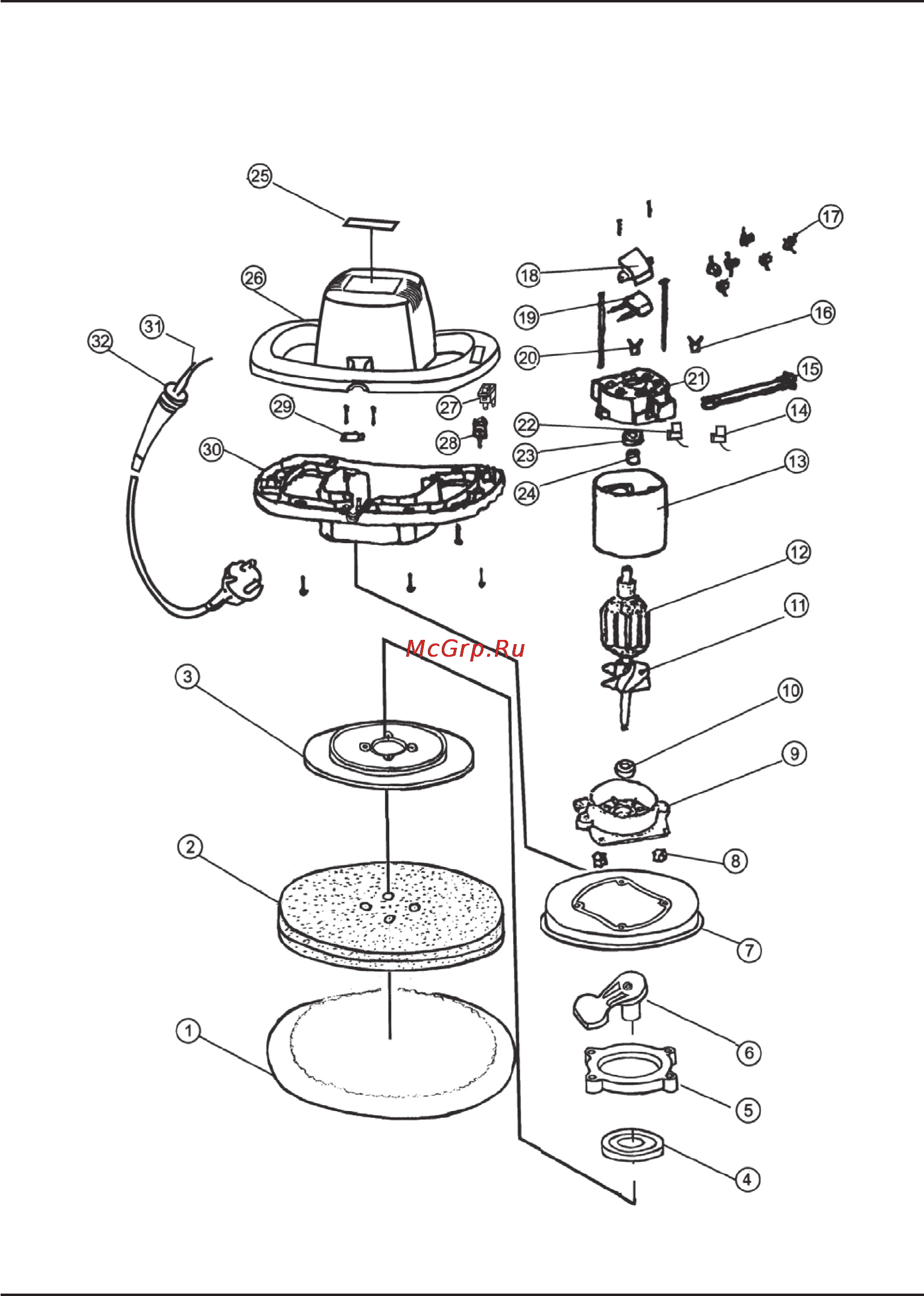 Hander HPS-240 [28/34] Exploded view hps 240