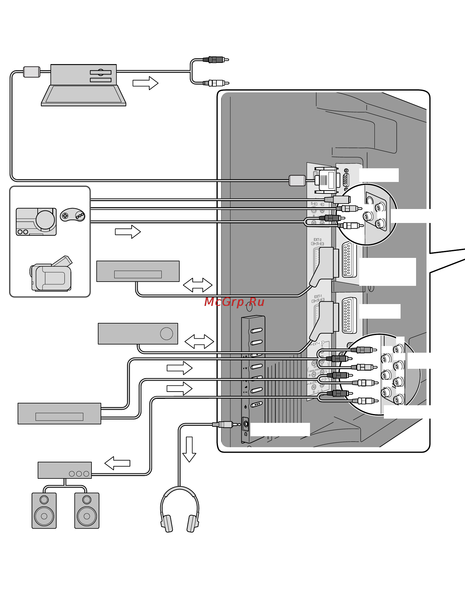 JVC LT-42V80 [22/54] Наушники