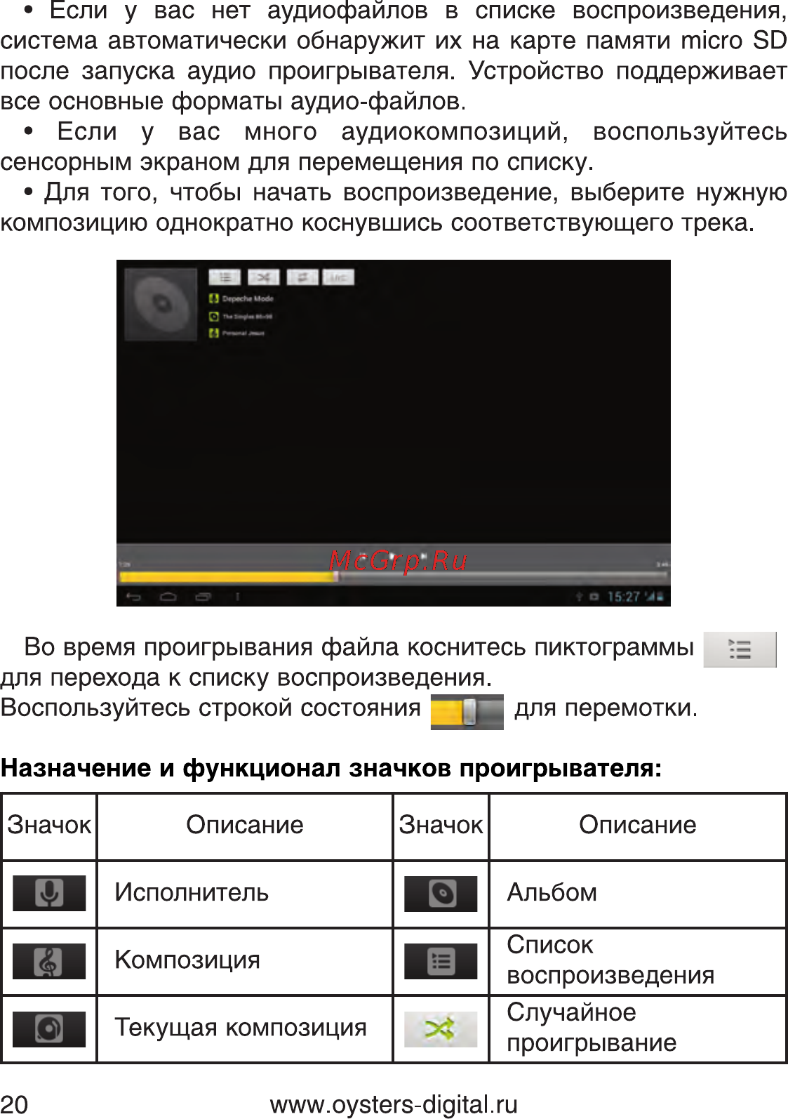 Oysters T34 3G Инструкция по эксплуатации онлайн [18/69] 82425