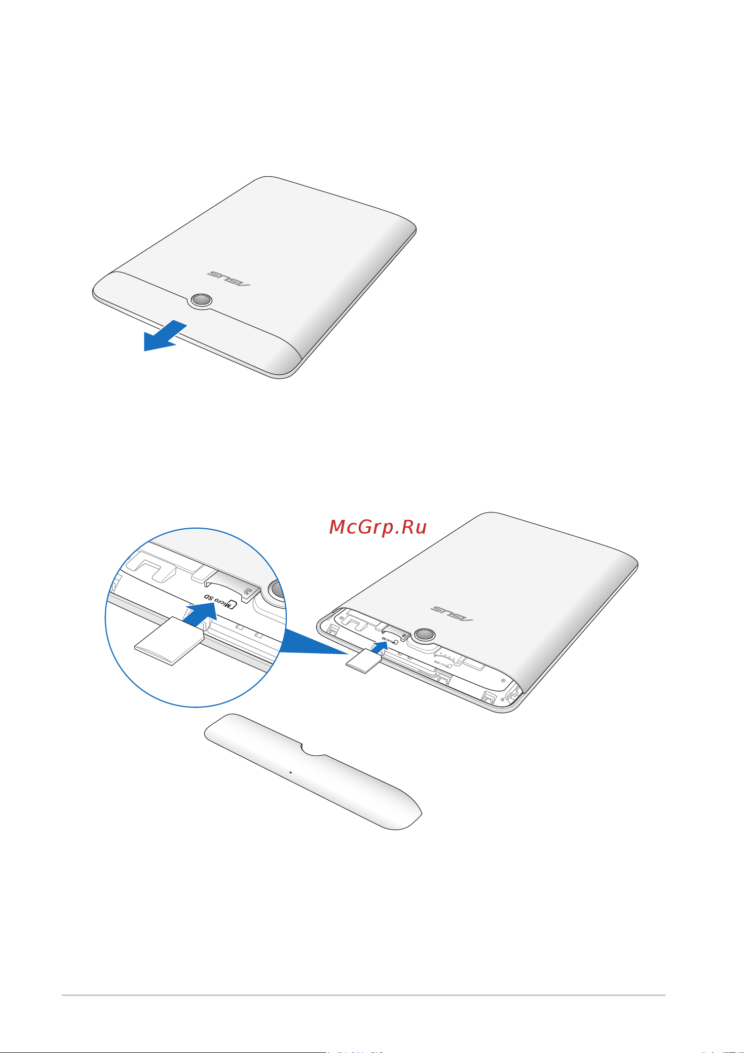 Asus Fonepad ME371MG 8Gb Gold (1I077A) [22/110] Установка карты microsd