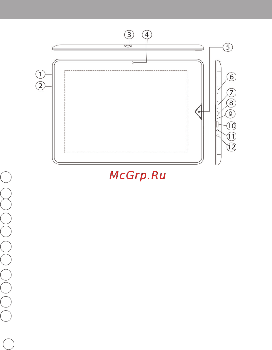 Texet TM-9747BT [14/53] Общий вид планшетного компьютера