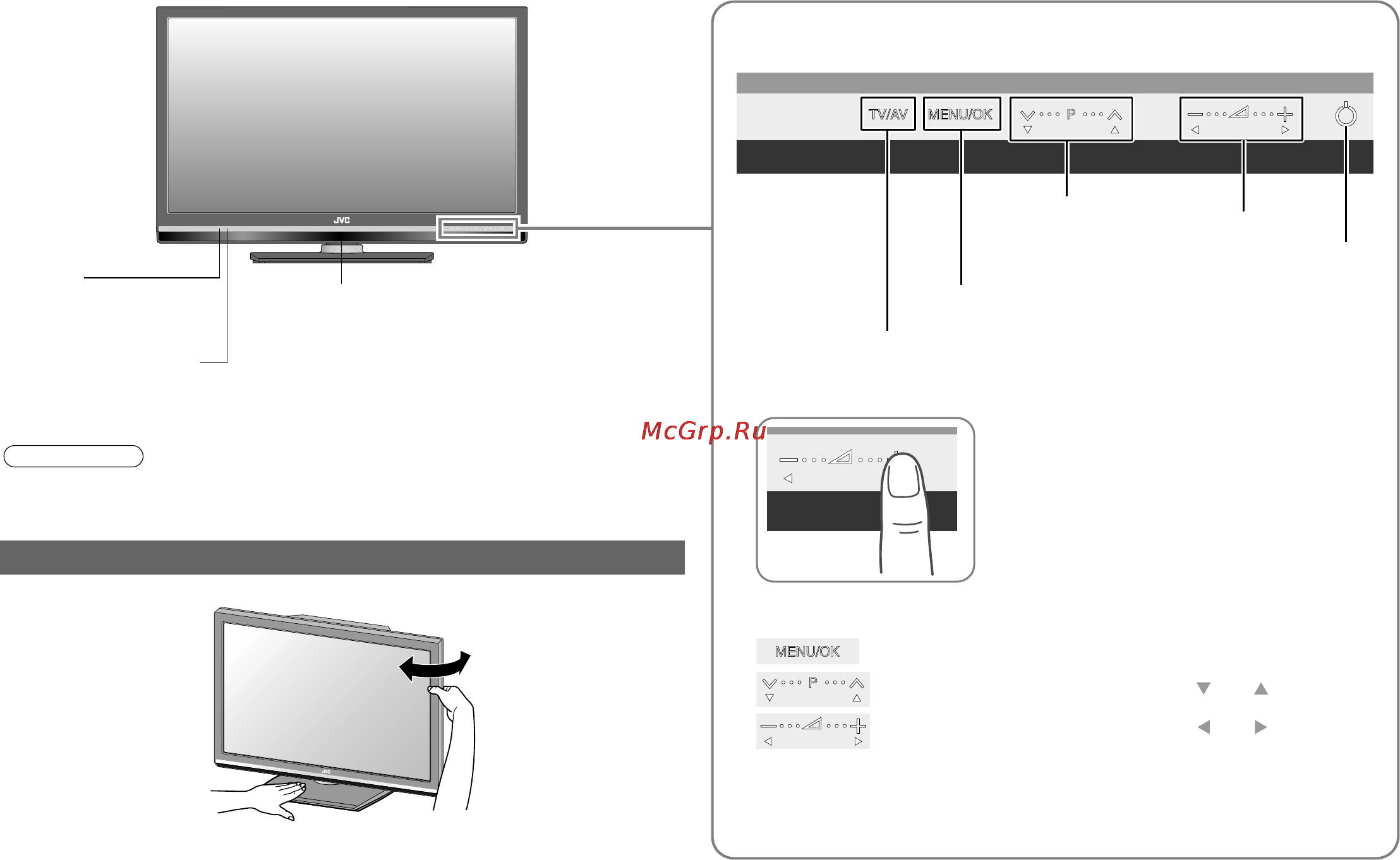 JVC LT-46S90B [8/48] Измените расположение телевизора