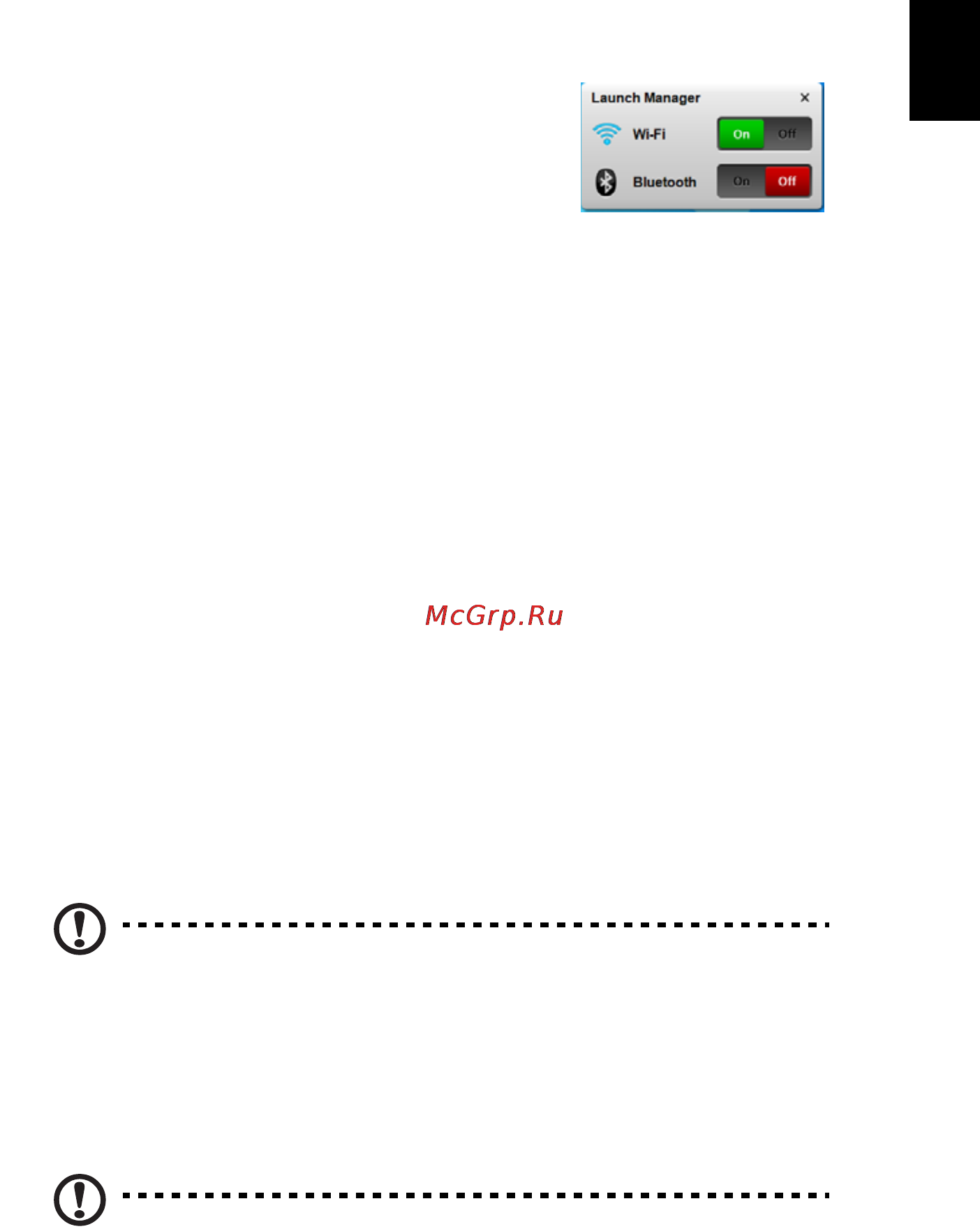 E-Machines eM350 [1063/1299] Siderakenduse communication manager kasutamine