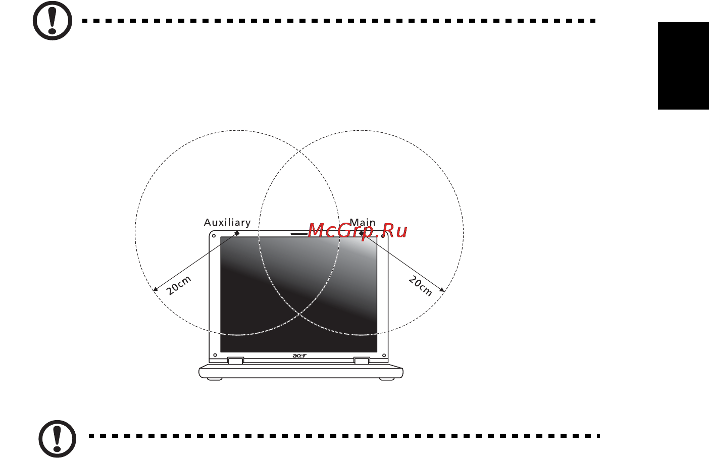 E-Machines eM350 [1185/1299] Fcc rf saugumo reikalavimas