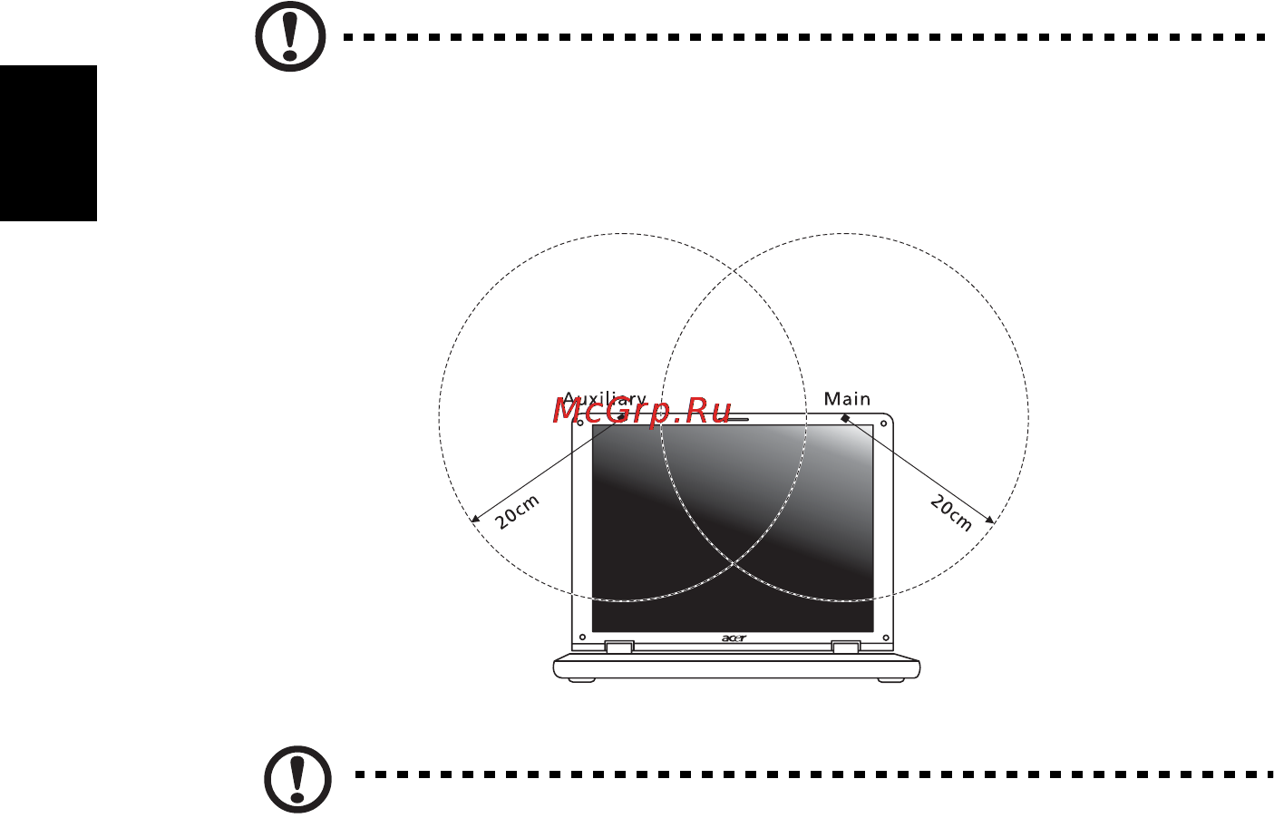 E-Machines eM350 [476/1299] Fcc rf sikkerhedskravet