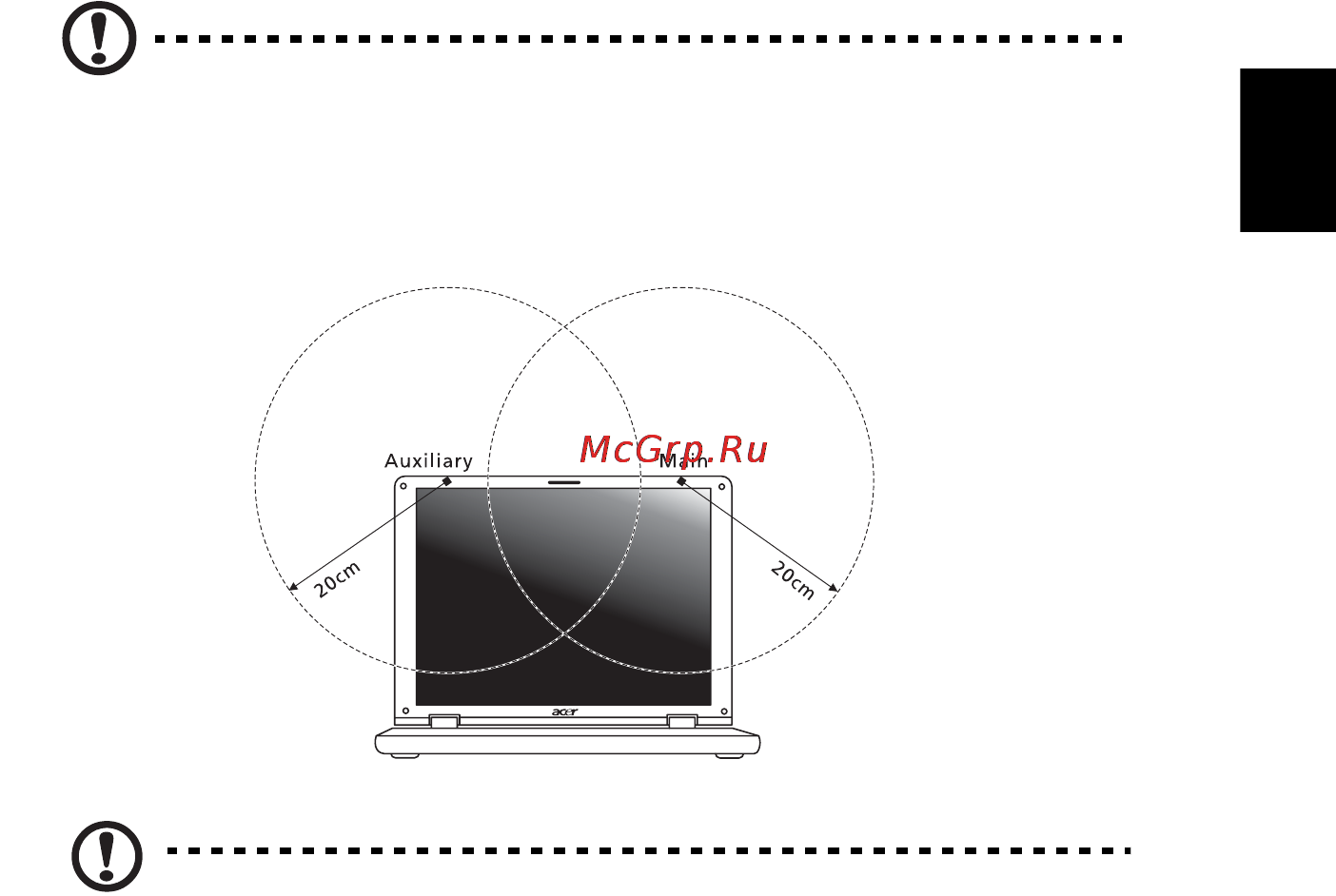 E-Machines eM350 [577/1299] Fcc rf turvallisuusvaatimus