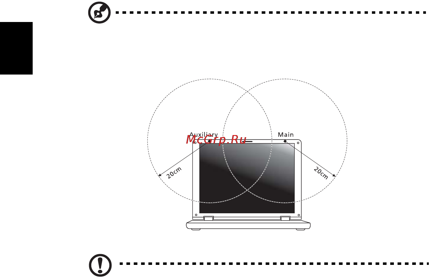 E-Machines eM355 [248/1913] Requisito fcc rf per la sicurezza