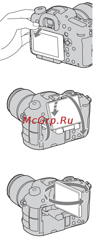 Sony Alpha SLT-A99 Body Black [64/226] Регулировка угла установки жк экрана