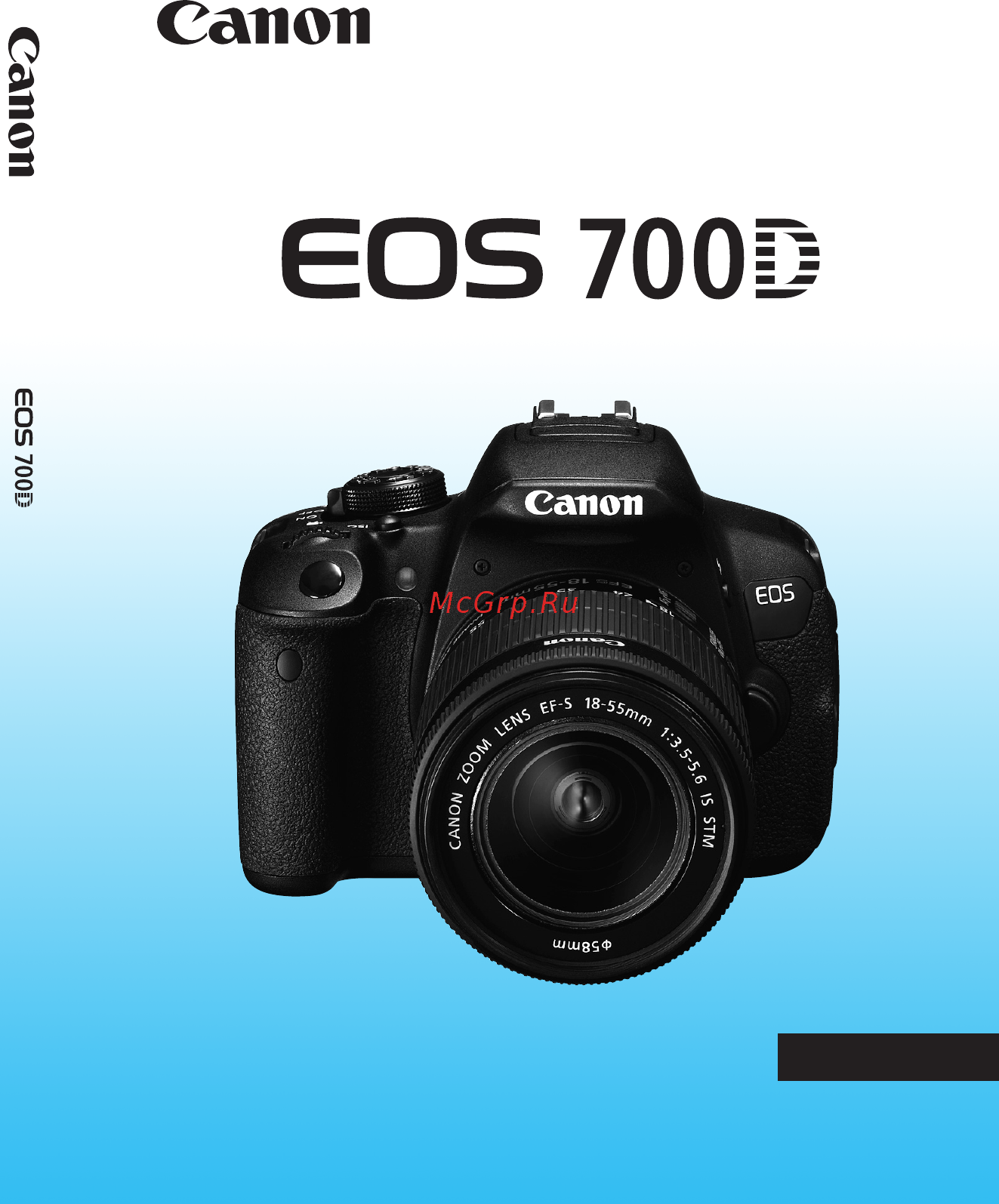 Canon EOS 700D Kit 18-135 IS STM Black Инструкция по эксплуатации онлайн