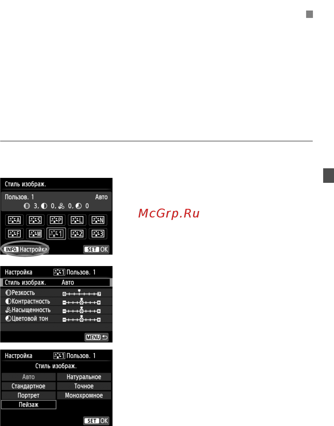 Canon EOS 700D+EF-S 18-135 IS STM [135/388] Регистрация предпочтительных характеристик изображени