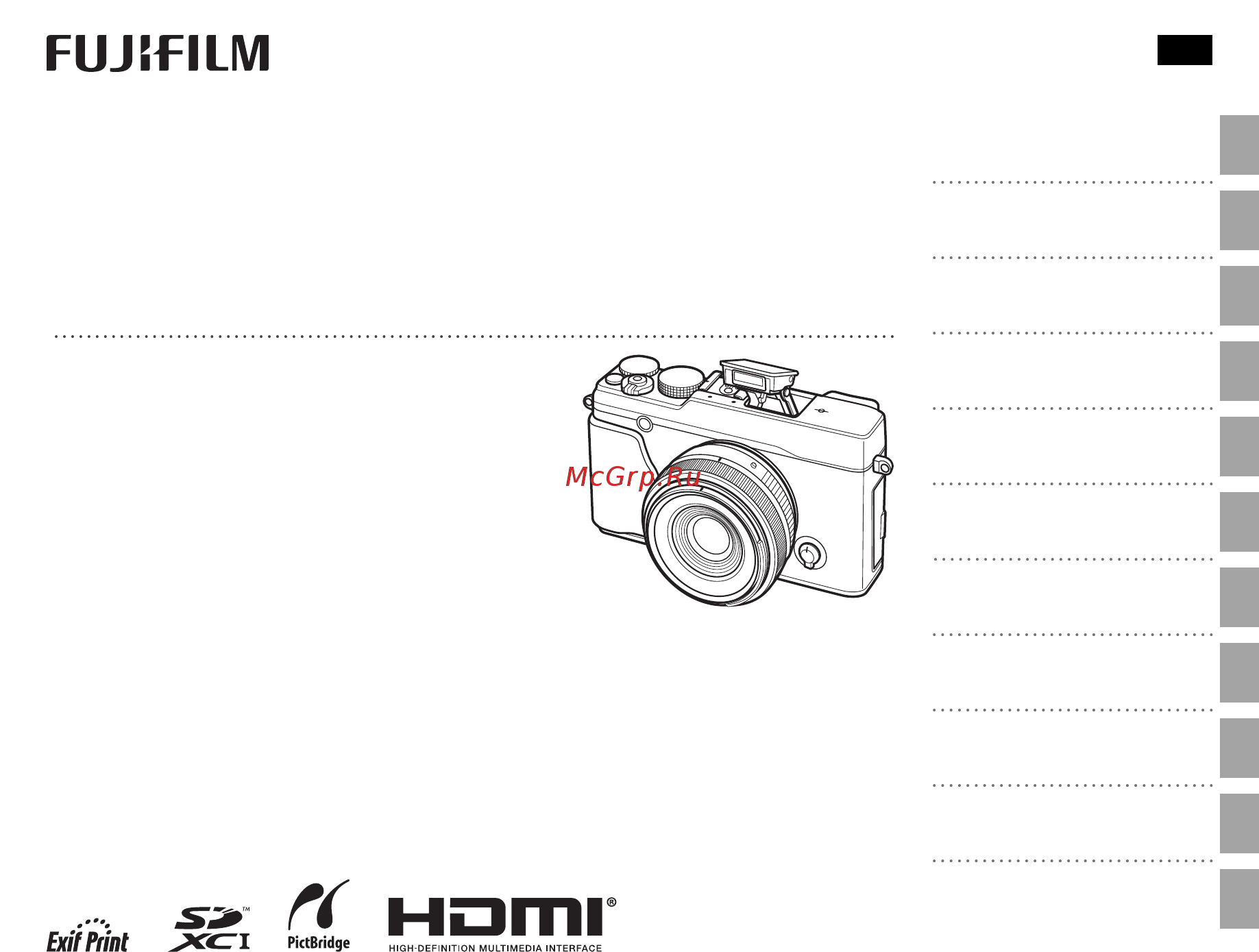 Fujifilm X-E1+XF18-55 Silver Инструкция по эксплуатации онлайн