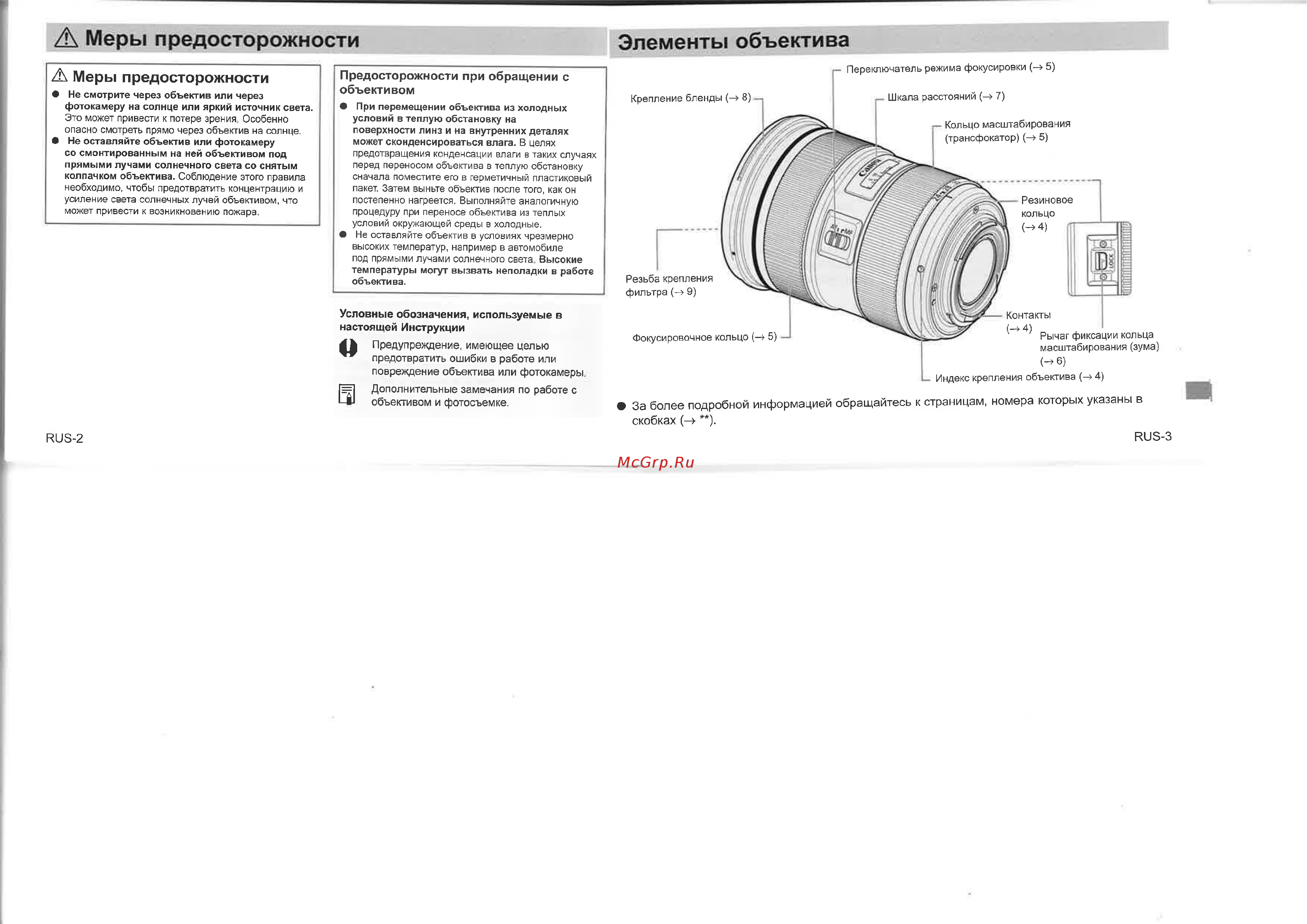 Canon EF 24-70mm f/2.8L II USM (5175B005AA) [2/6] А меры предосторожности элементы объектива
